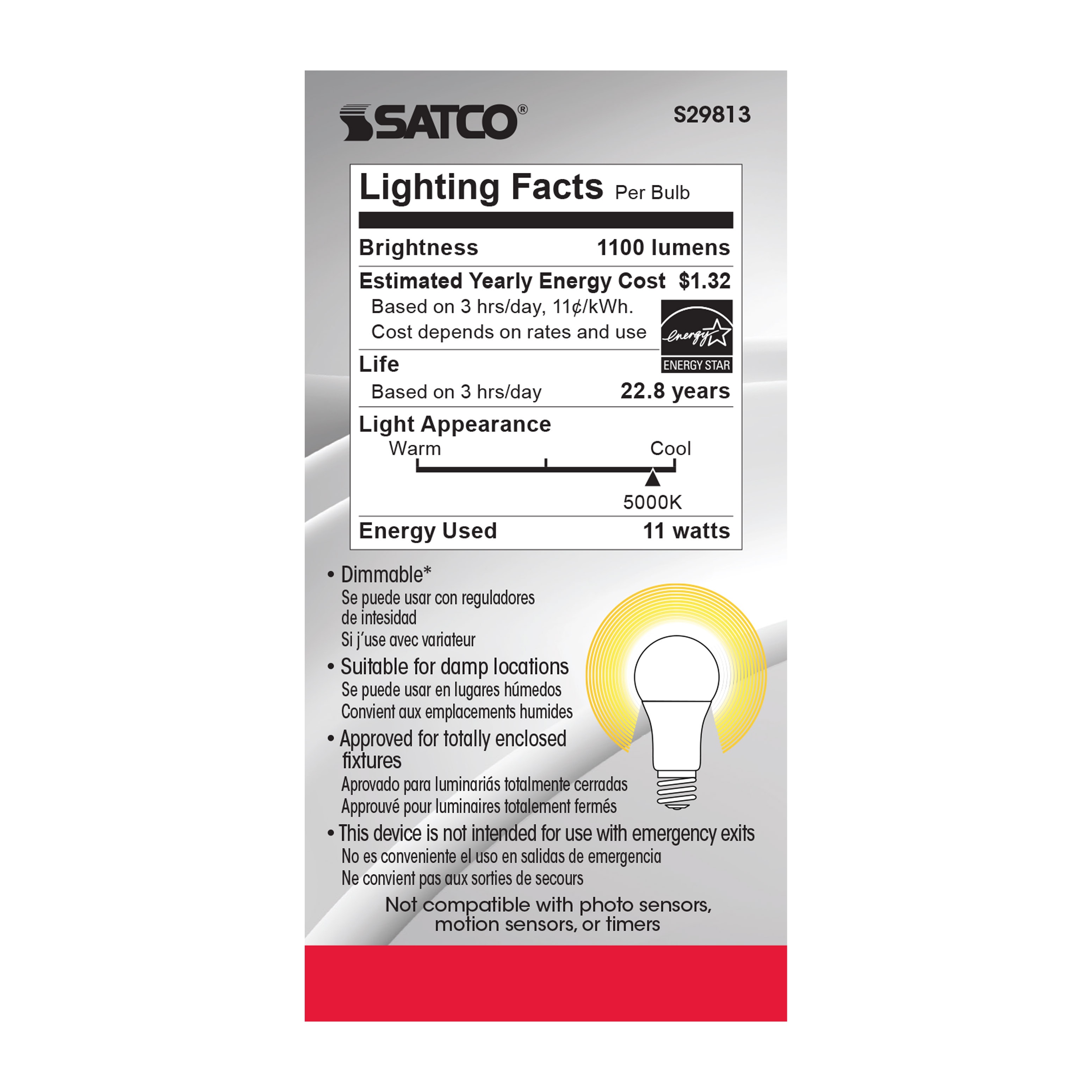 SATCO&reg; S29813 SATCO S29813
