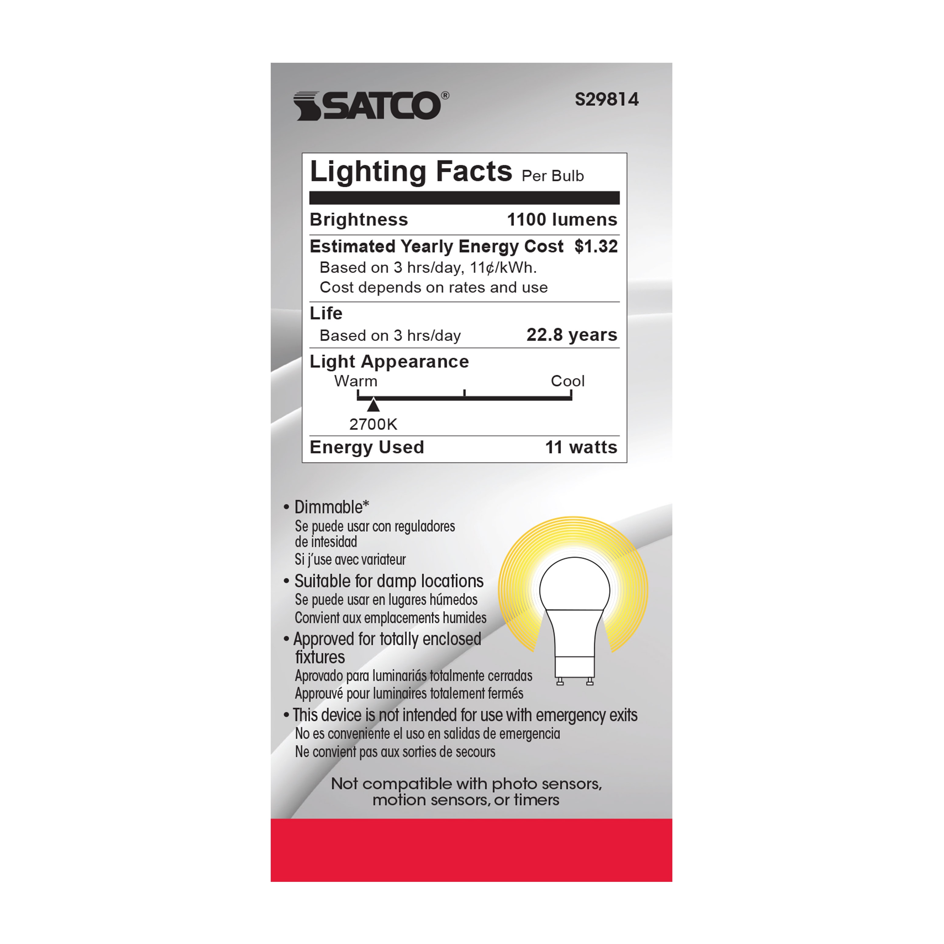 SATCO&reg; S29814 SATCO S29814