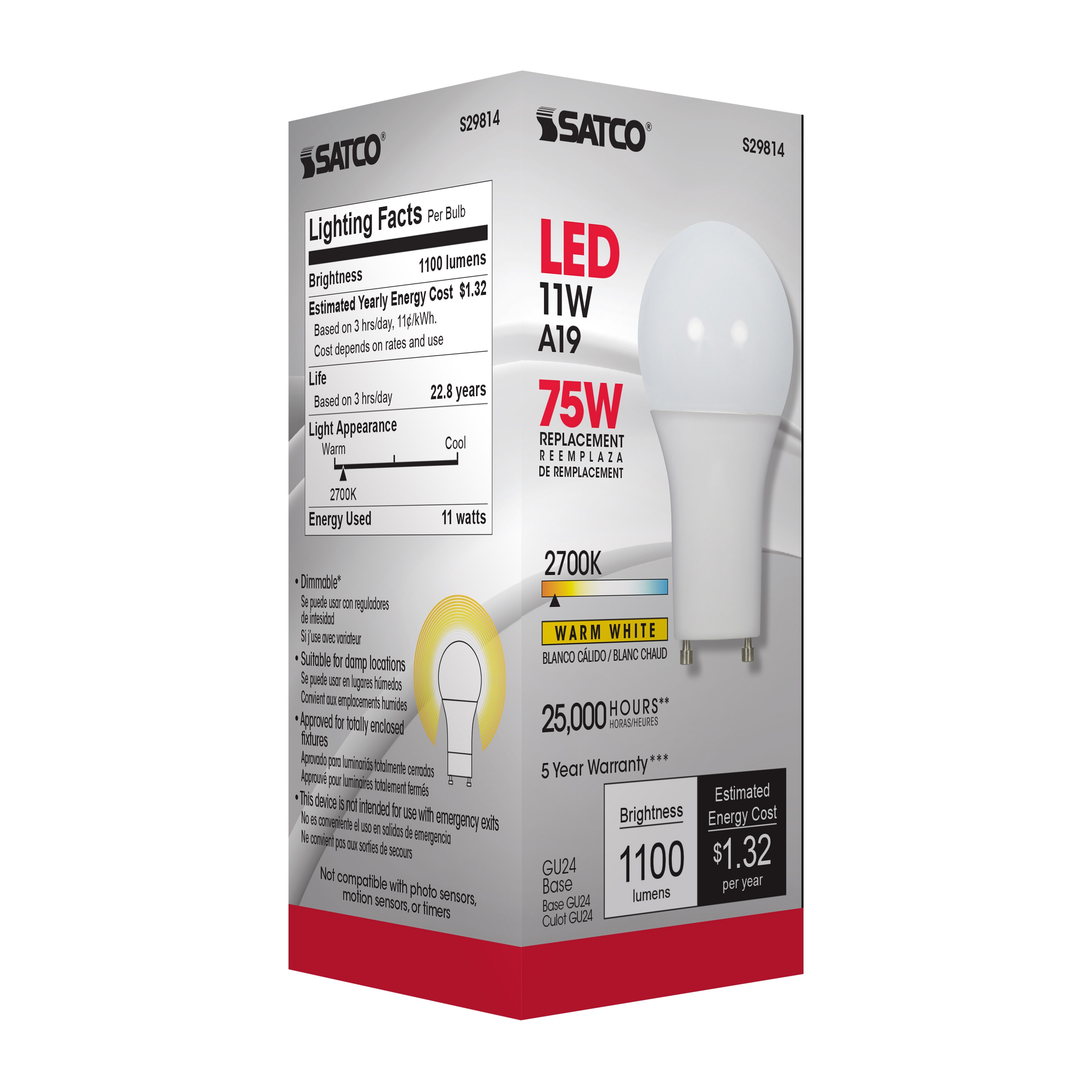 SATCO&reg; S29814 SATCO S29814