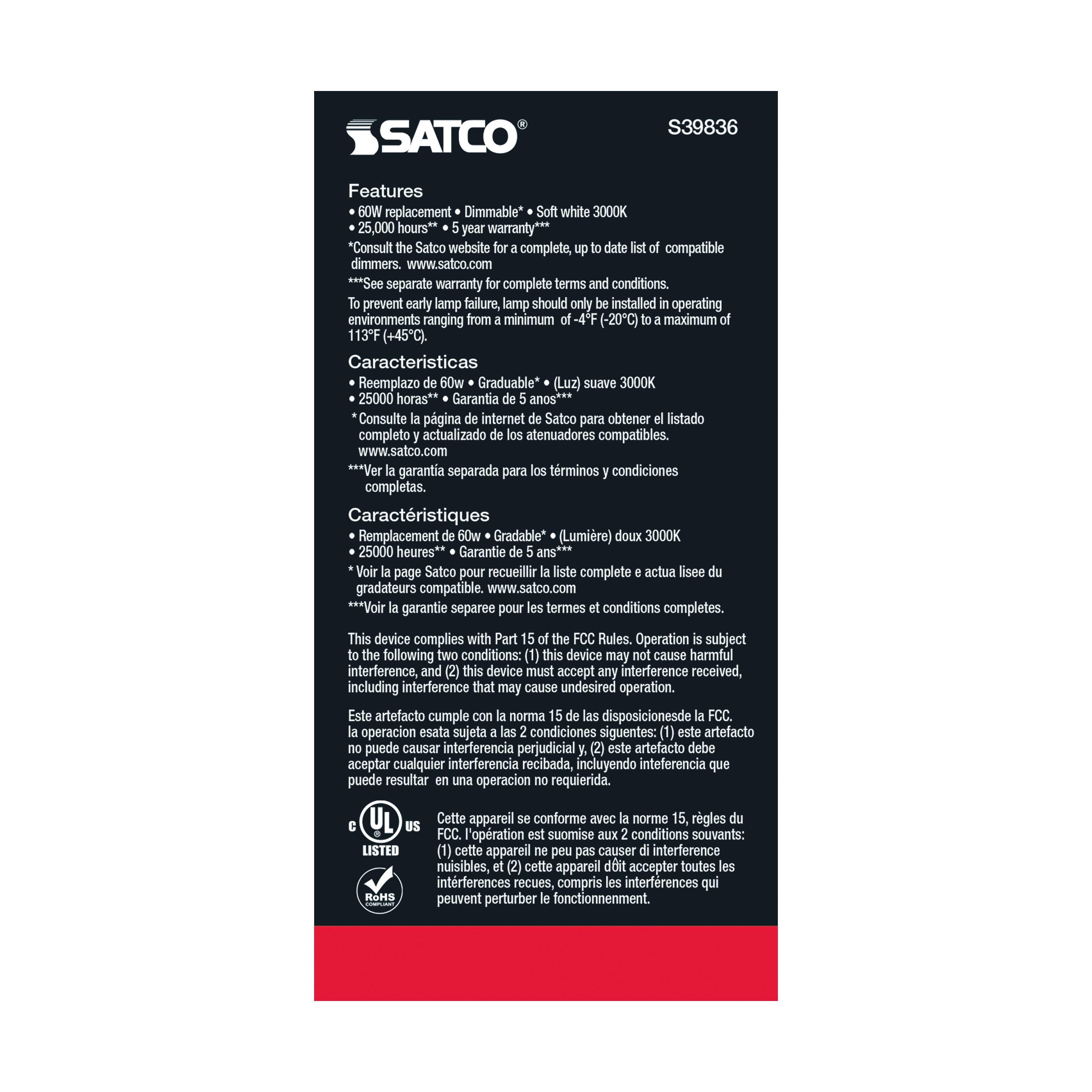 SATCO® S39836 519069