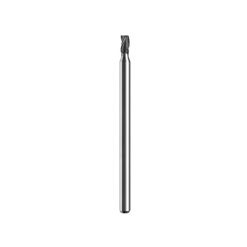 SGS&reg; 01139 M3S Fractional Stub Length Square End Mill, 0.059 in Dia Cutter, 0.0885 in Length of Cut, 3 Flutes, 1/8 in Dia Shank, 1-1/2 in OAL, Ti-NAMITE&reg;-A Coated