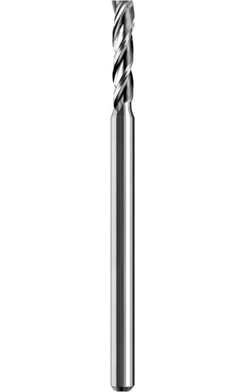 SGS&reg; 01247 M3SL Fractional Long Length Square End Mill, 0.09 in Dia Cutter, 0.45 in Length of Cut, 3 Flutes, 1/8 in Dia Shank, 2-1/2 in OAL, Uncoated