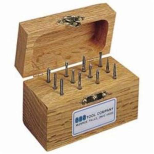 SGS&reg; 18201 Miniature Burr Set, Double Cut, 12 Pieces, 1-1/2 in OAL
