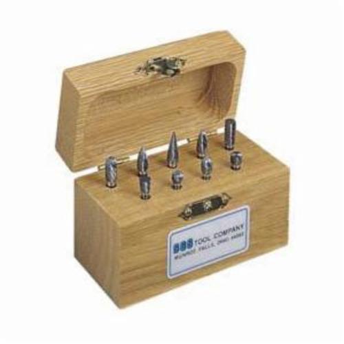 SGS&reg; 18209 Miniature Burr Set, Double Cut, 9 Pieces
