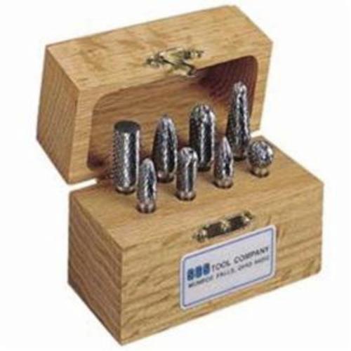 SGS&reg; 18211 Miniature Burr Set, Double Cut, 8 Pieces