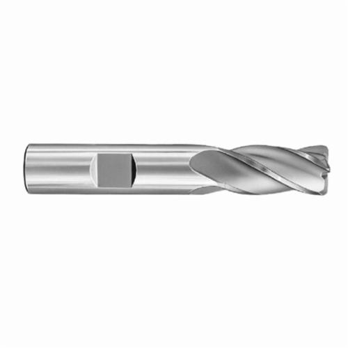 SGS&reg; 31037 11 Series Center Cutting Double End Square End End Mill, 7/32 in Dia Cutter, 9/16 in Length of Cut, 2 Flutes, 3/8 in Dia Shank, 3-3/8 in OAL, TiN Coated