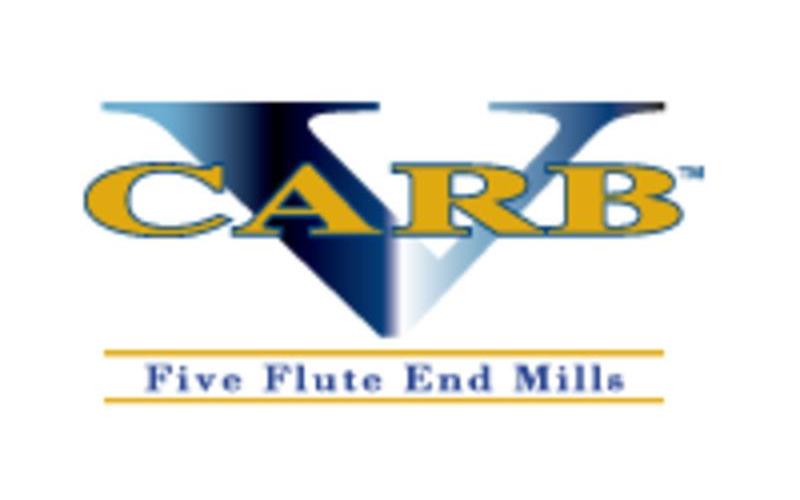 SGS&reg; 42700 V-Carb&trade; 55MCR Center Cutting High Performance Positive Rake Single End End Mill, 20 mm Dia Cutter, 5 mm Corner Radius, 38 mm Length of Cut, 5 Flutes, 20 mm Dia Shank, 100 mm OAL, AlTiN Coated