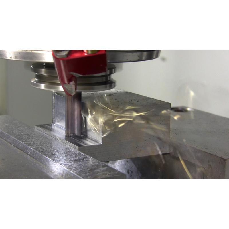 SGS&reg; 37707 Z5C High Performance Corner Radius End Mill, 1 in Dia Cutter, 0.03 in Corner Radius, 3 in Length of Cut, (5) Flutes, 1 in Dia Shank, 6 in OAL, Ti-NAMITE-A (AlTiN) Coated