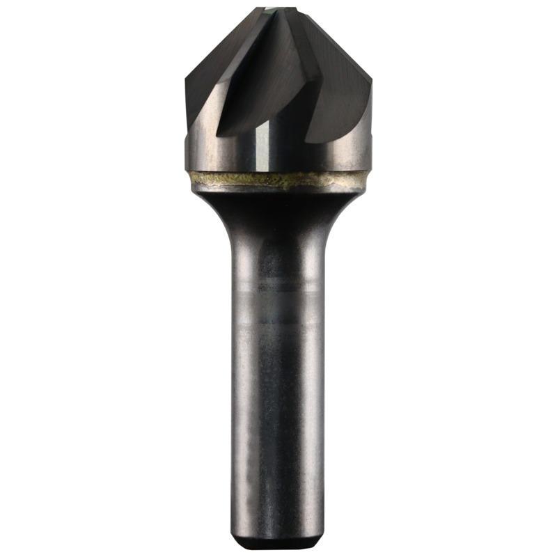 SGS&reg; 74261 606 Countersink, 1/2 in Dia Body, 1/4 in Dia Shank, 6 Flutes, 90 deg Included, 0.16 in Dia Min Cutting, Solid Carbide
