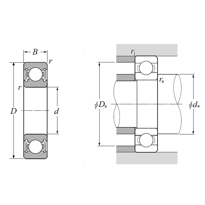 SNR&reg; 6306HT200ZZ NTN6306HT200ZZ