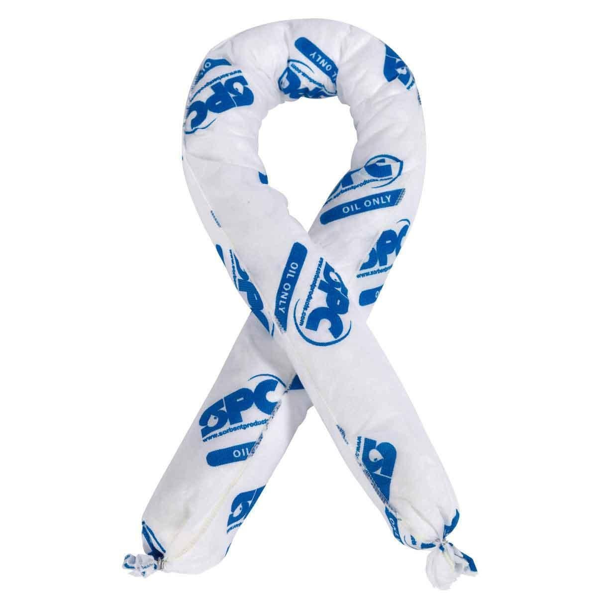 SPC&reg; SPCUN810 Absorbent Boom, 8 in Dia x 10 ft L, 71 gal Absorption, Fluids Absorbed: Universal, Polypropylene, Green