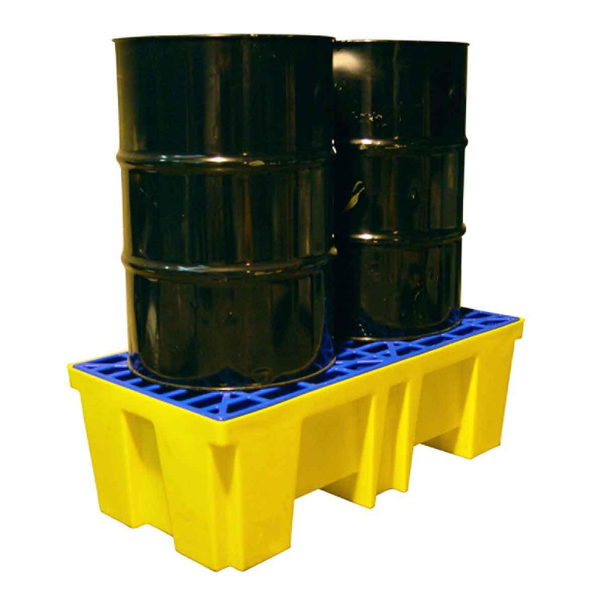 SPC® SC-SD2 Spill Deck, 2 Drums, 21.2 gal Spill, 2500 lb Load, HDPE