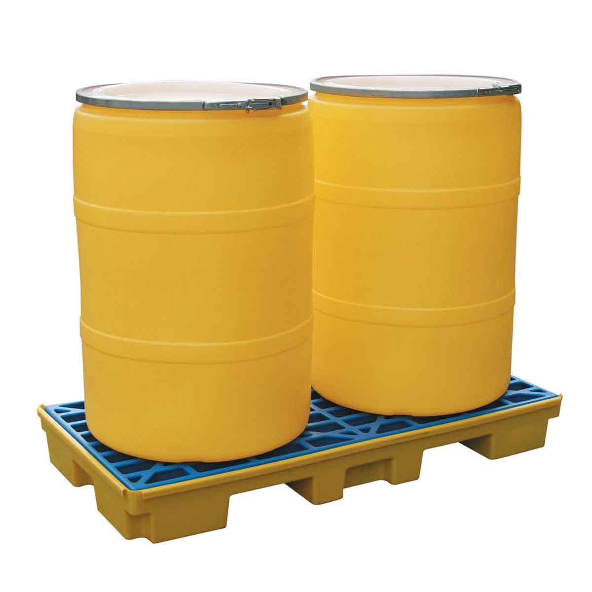 Eagle Manufacturing 1632 Modular Platform, 2 Drums, 30 gal Spill, 5000 lb Load, HDPE