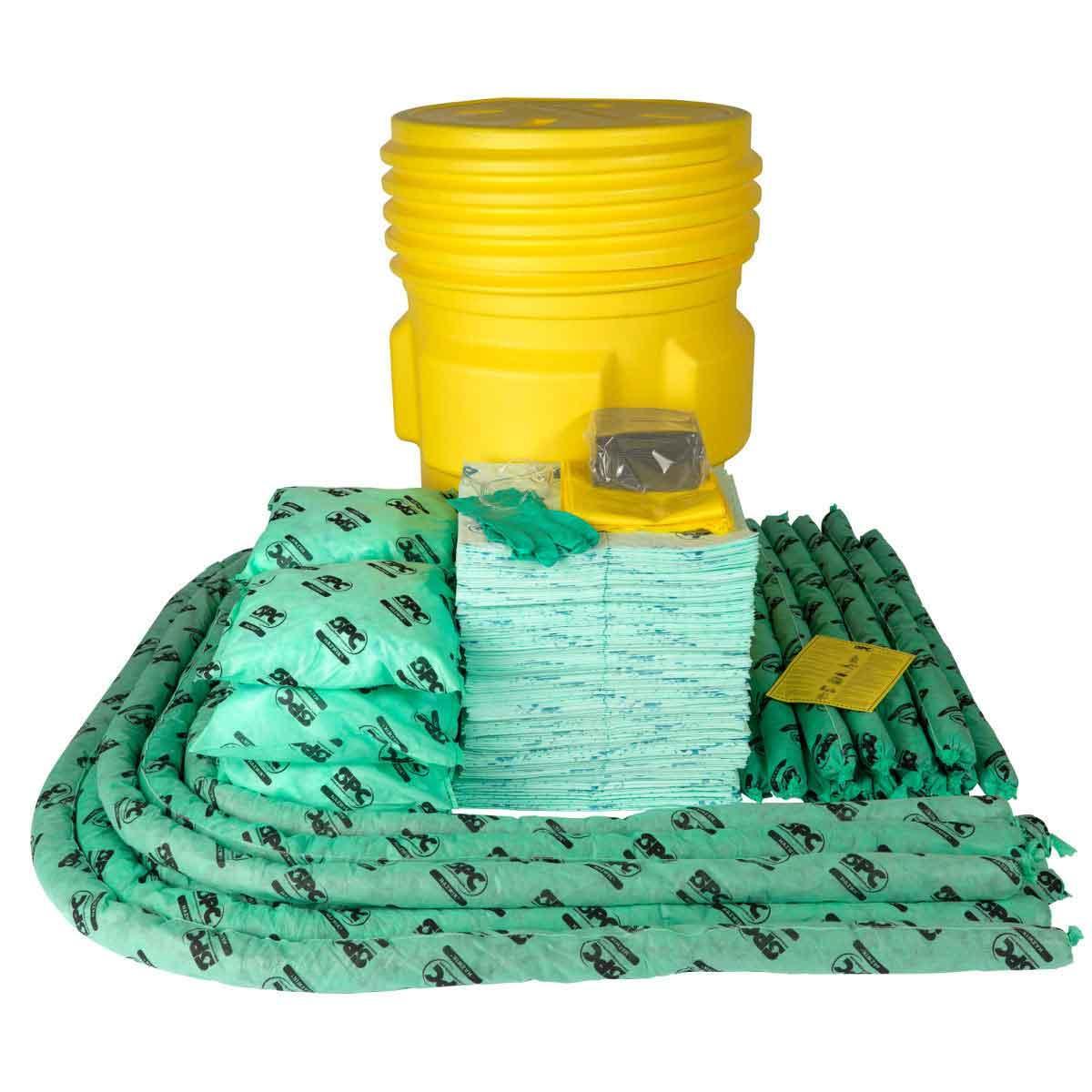 SPC&reg; Hazwik&trade; SKH55-R Spill Control Kit Refill, 55 gal Drum, Fluids Absorbed: Chemical