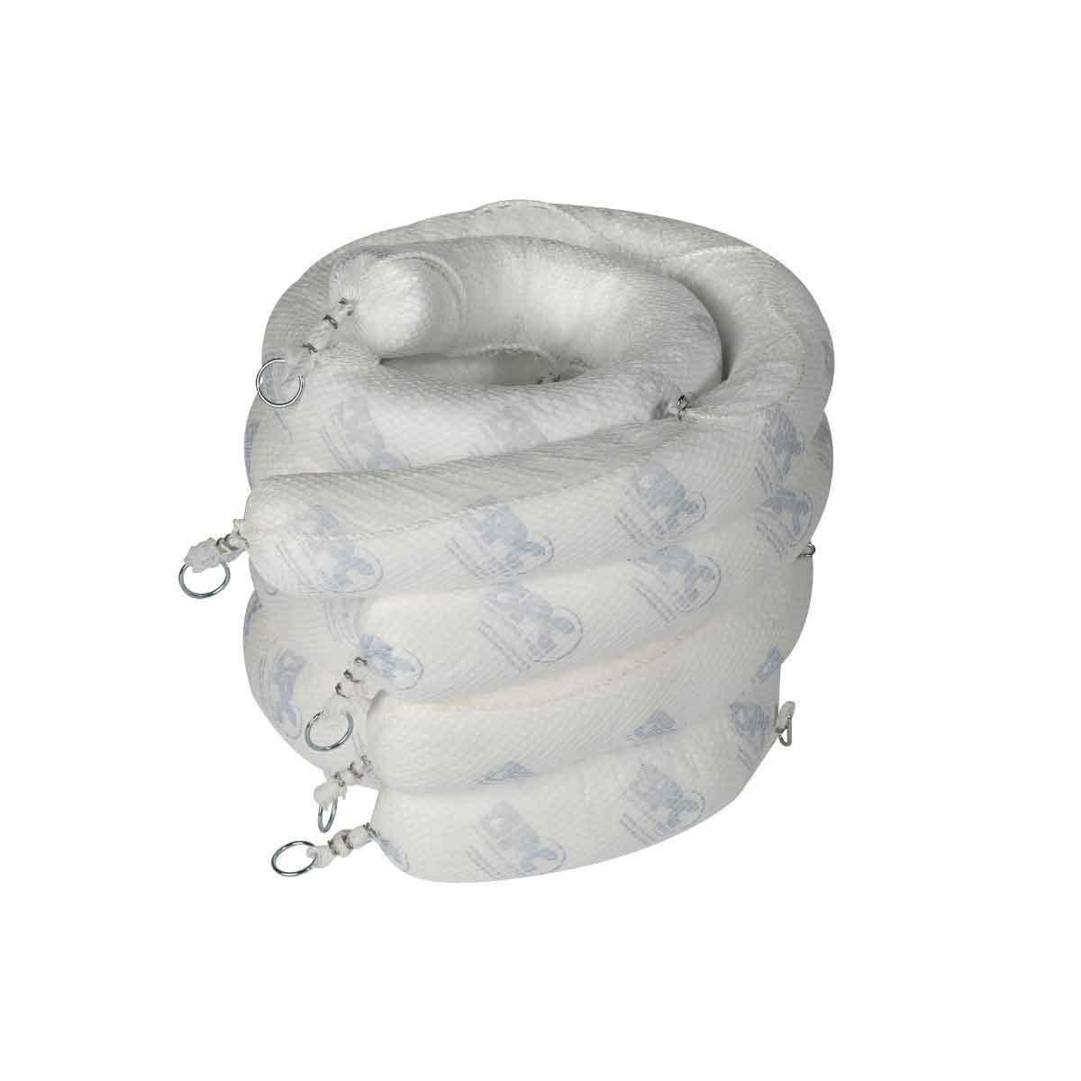 PIG&reg; PIG202 Universal Absorbent Sock, 3 in Dia x 10 ft L, 238 oz Absorption, Fluids Absorbed: Coolants/Oils/Solvents/Water, Polypropylene Skin/Vermiculite Filler, Blue