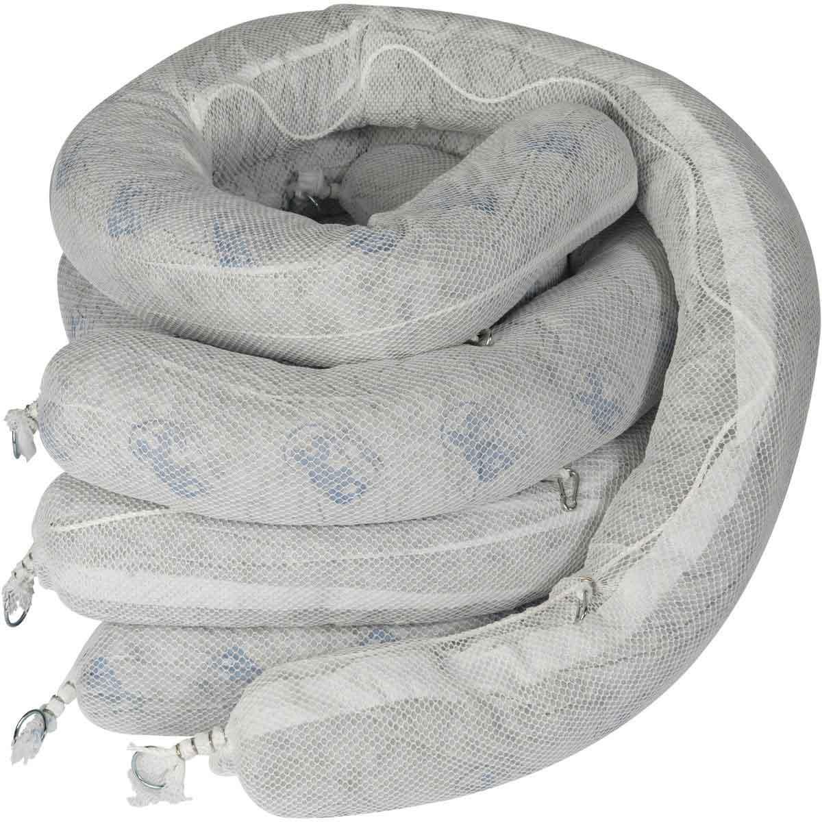 SPC&reg; CC400V Cobra Coil&reg; All Purpose Flexi-Sock Absorbent Flexi-Sock, 3 in Dia x 4 ft L, 8 gal Absorption, Fluids Absorbed: Universal, Polypropylene/Vermiculite, Red