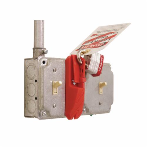 product STOPOUT&reg; KCC624 Look n Stop Group Lockout Box, 42 Padlocks, Hinged Door, Red, 4-1/2 in H x 14-1/2 in W x 4-1/2 in D, Wall Mount, 16 Key Hooks
