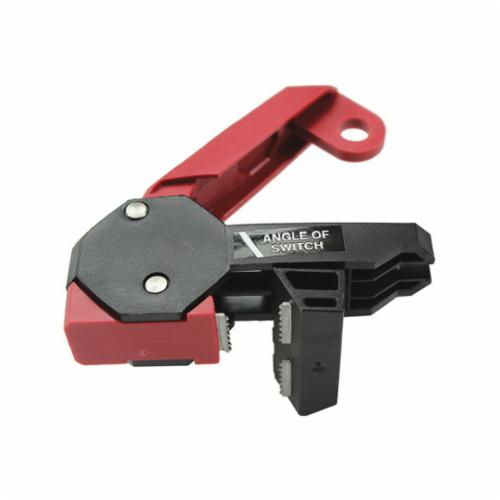 product STOPOUT&reg; KDD160 3-Pole Bar Clamp Circuit Breaker Lockout, For Use With 1/2-Pole Breaker, 1 Padlocks, 9/32 in Dia Max Padlock Shackle, Plastic, Black/Red