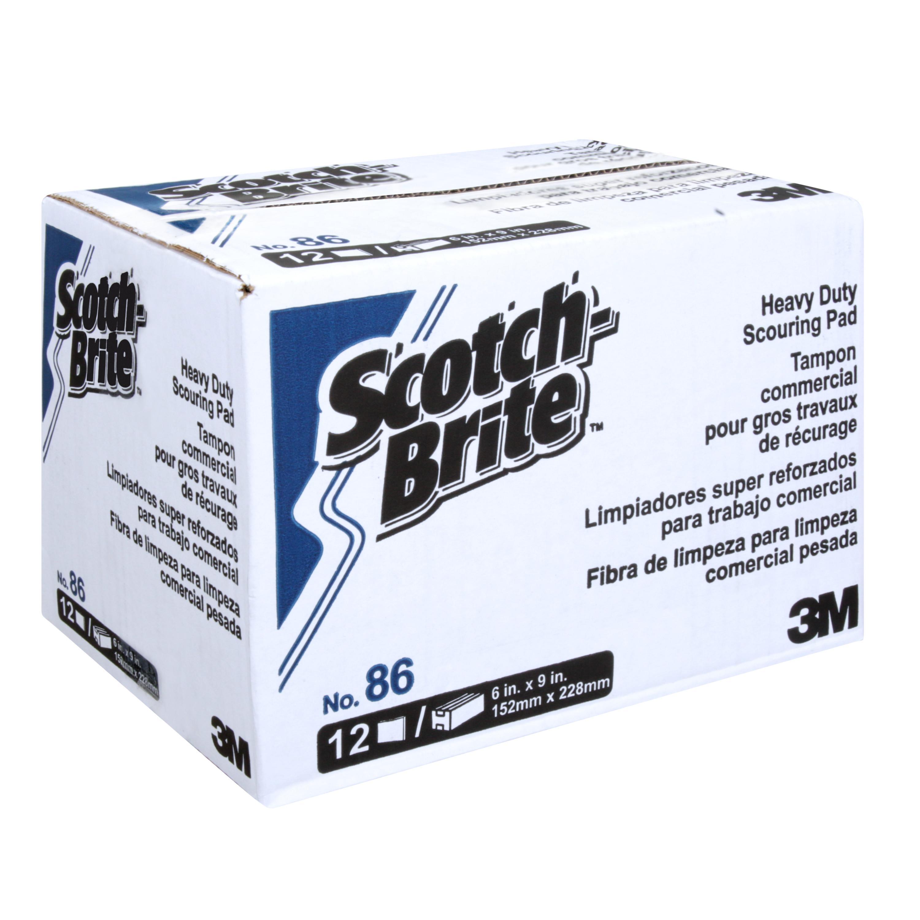 Scotch-Brite™ 7100080459 Heavy-Duty Pad, 9 in L, 6 in W W/Dia, Coarse Grade, Aluminum Oxide Abrasive
