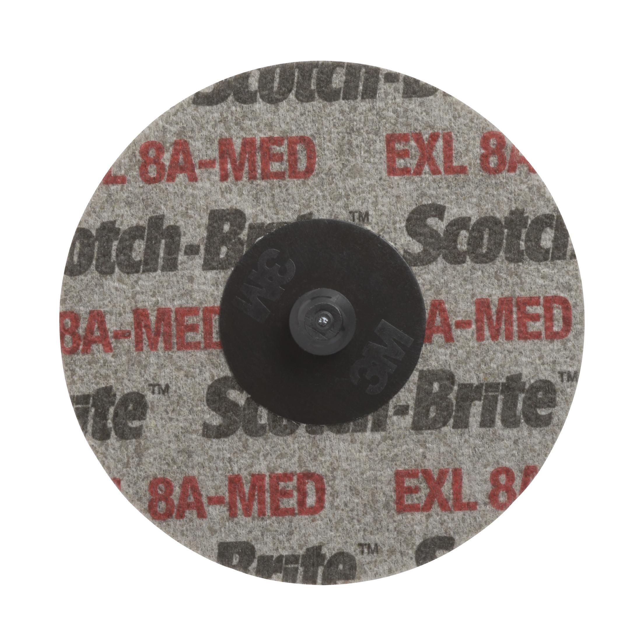 Scotch-Brite&trade; 7000045980 EXL High Performance Unitized Wheel, 2 in Dia Wheel, No Hole Center Hole, Medium Grade, Aluminum Oxide Abrasive