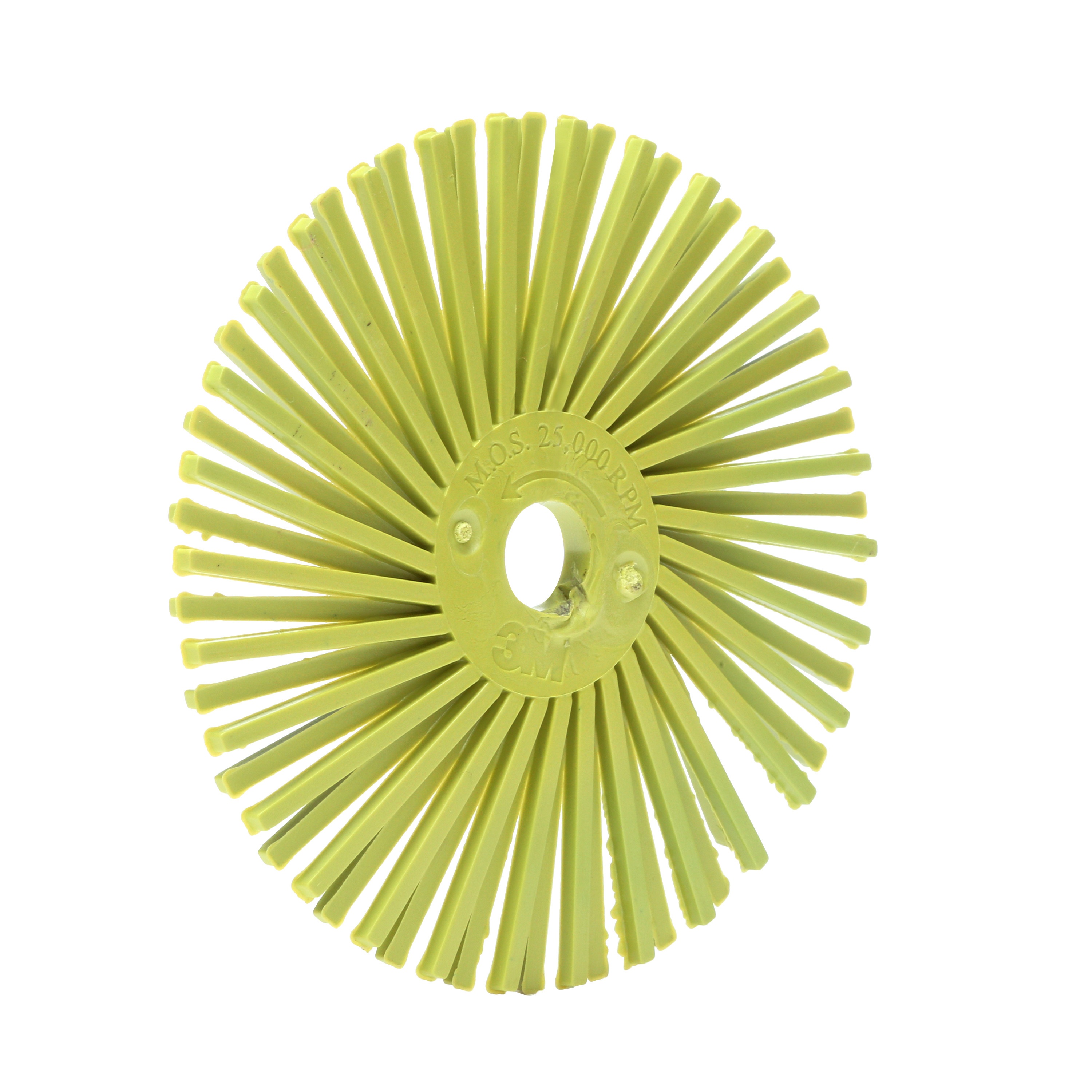 Scotch-Brite&trade; 7100138335 BB-ZB Bristle Brush, 7-5/8 in Dia Brush, 1 in W Face, 1-1/4 in Arbor Hole, 220 Grit