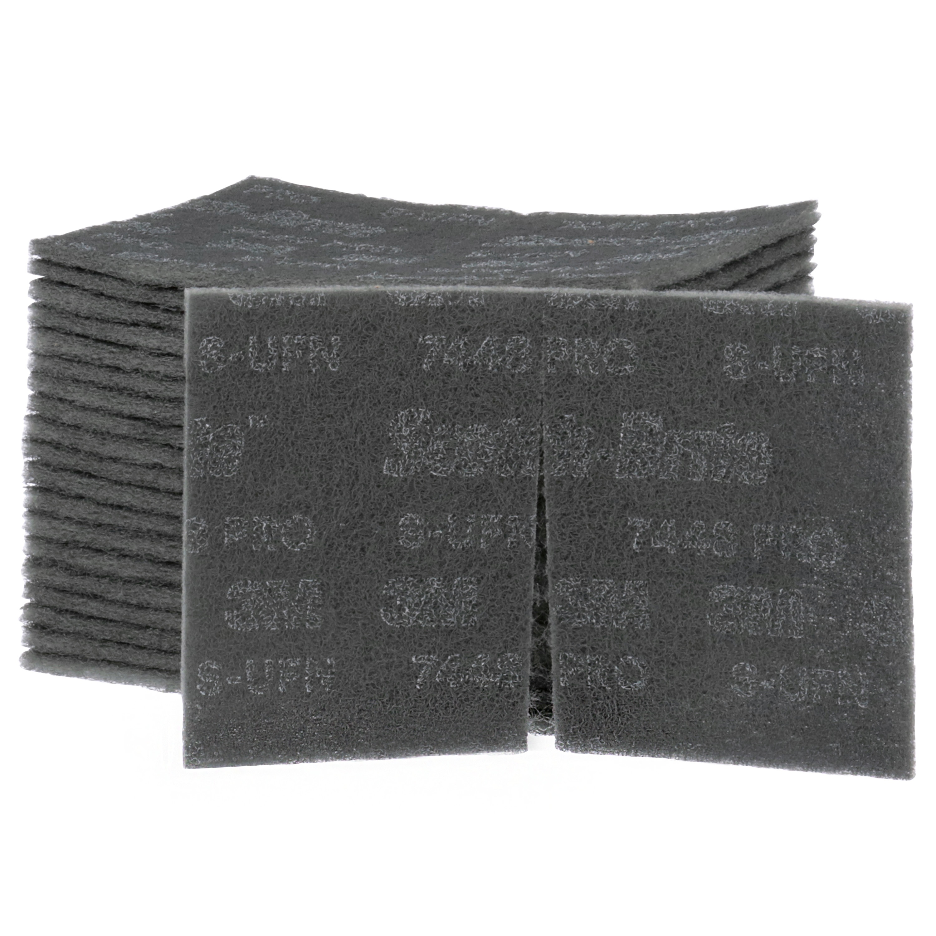 3M&trade; 7000028548 6444 Pad, 9 in L, 6 in W/Dia, Fine Grade, Aluminum Oxide Abrasive