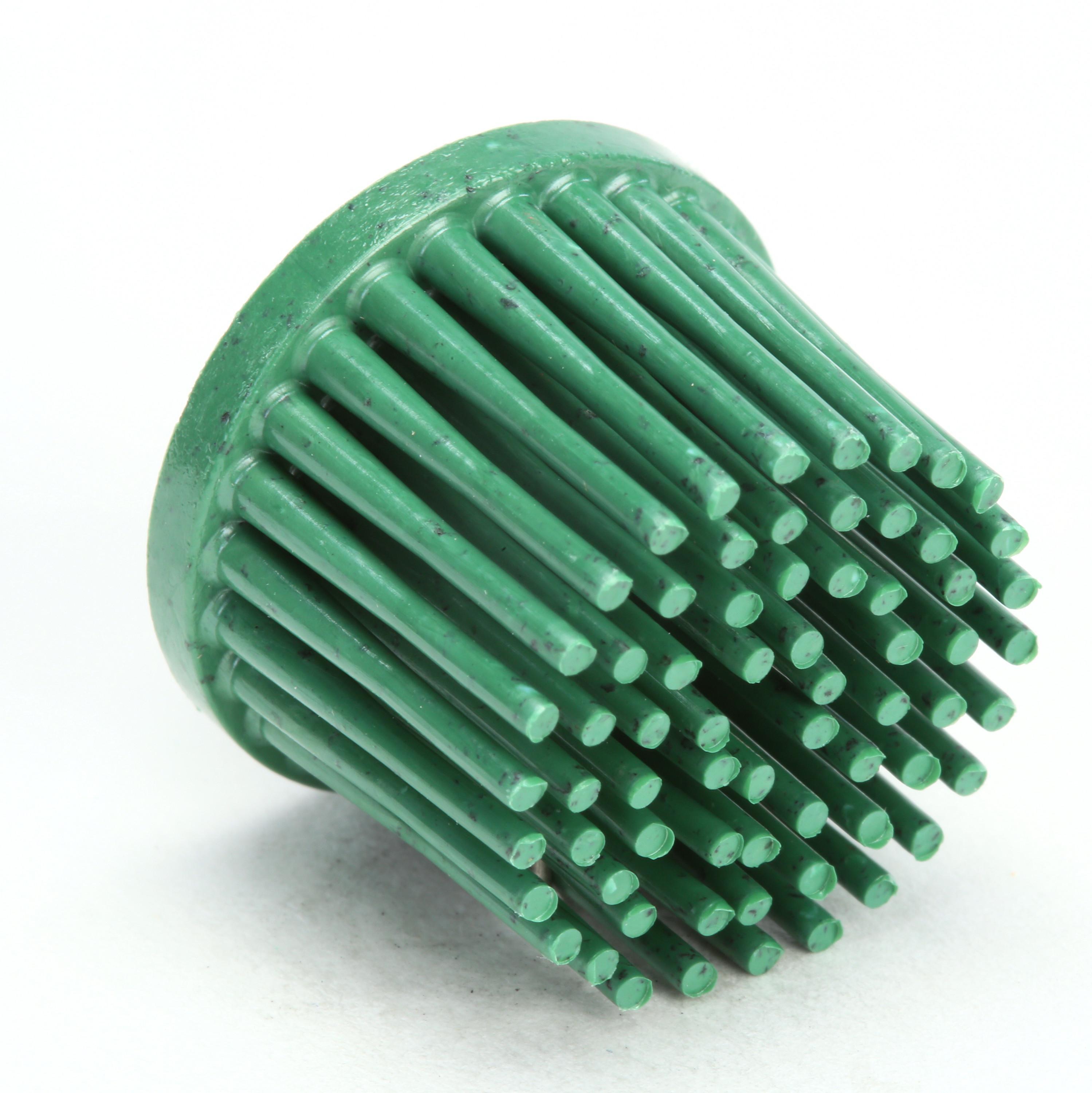 Nylox&reg; 85816 Crimped Composite Back Round Straight Disc Brush, 4 in Dia Brush, 7/8 in Center Hole, 0.04 in Dia Filament/Wire, Silicon Carbide Fill