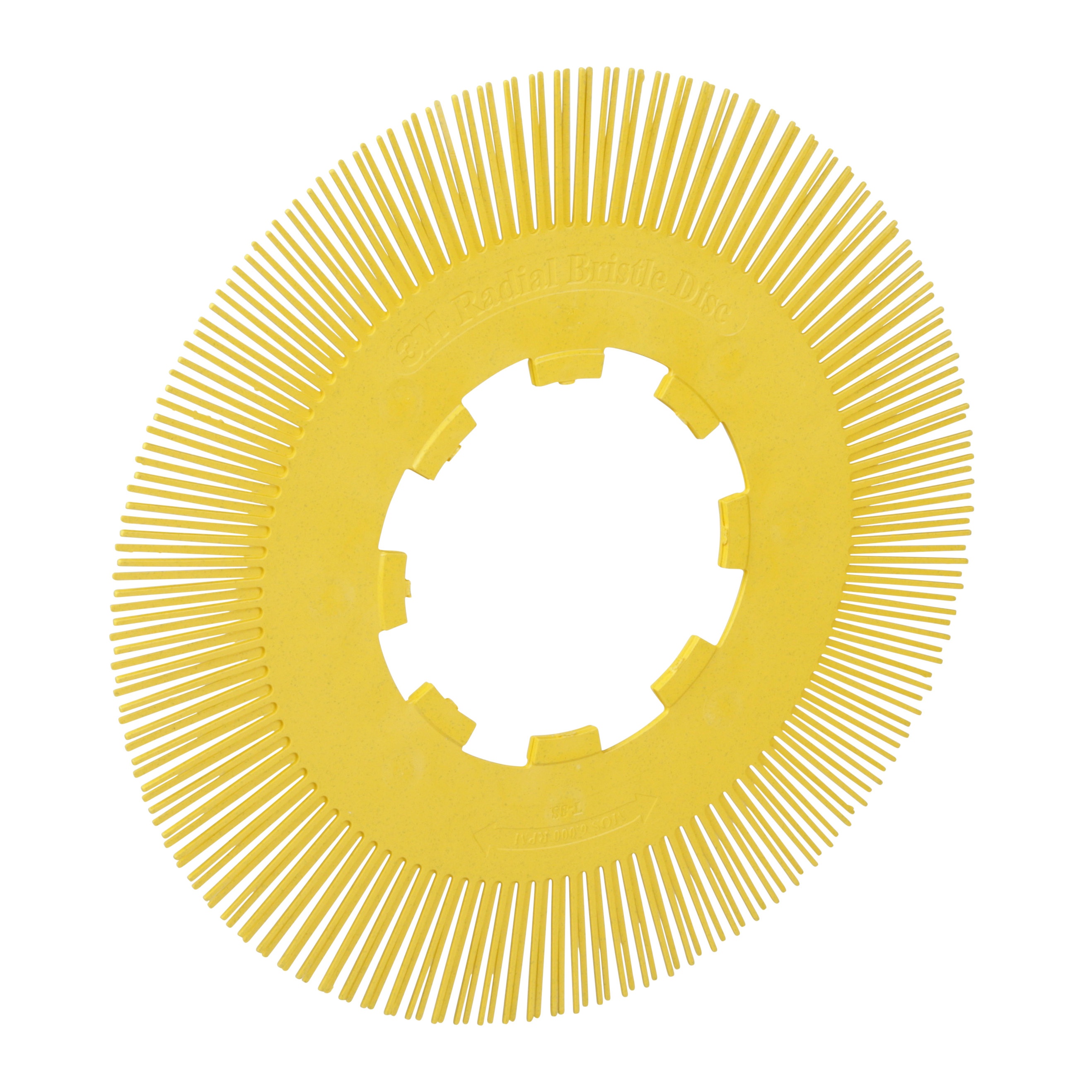 Scotch-Brite&trade; 7000046182 RB-ZB Bristle Brush, 3 in Dia Brush, 3/8 in W Face, 1 in Arbor Hole, P360 Grit