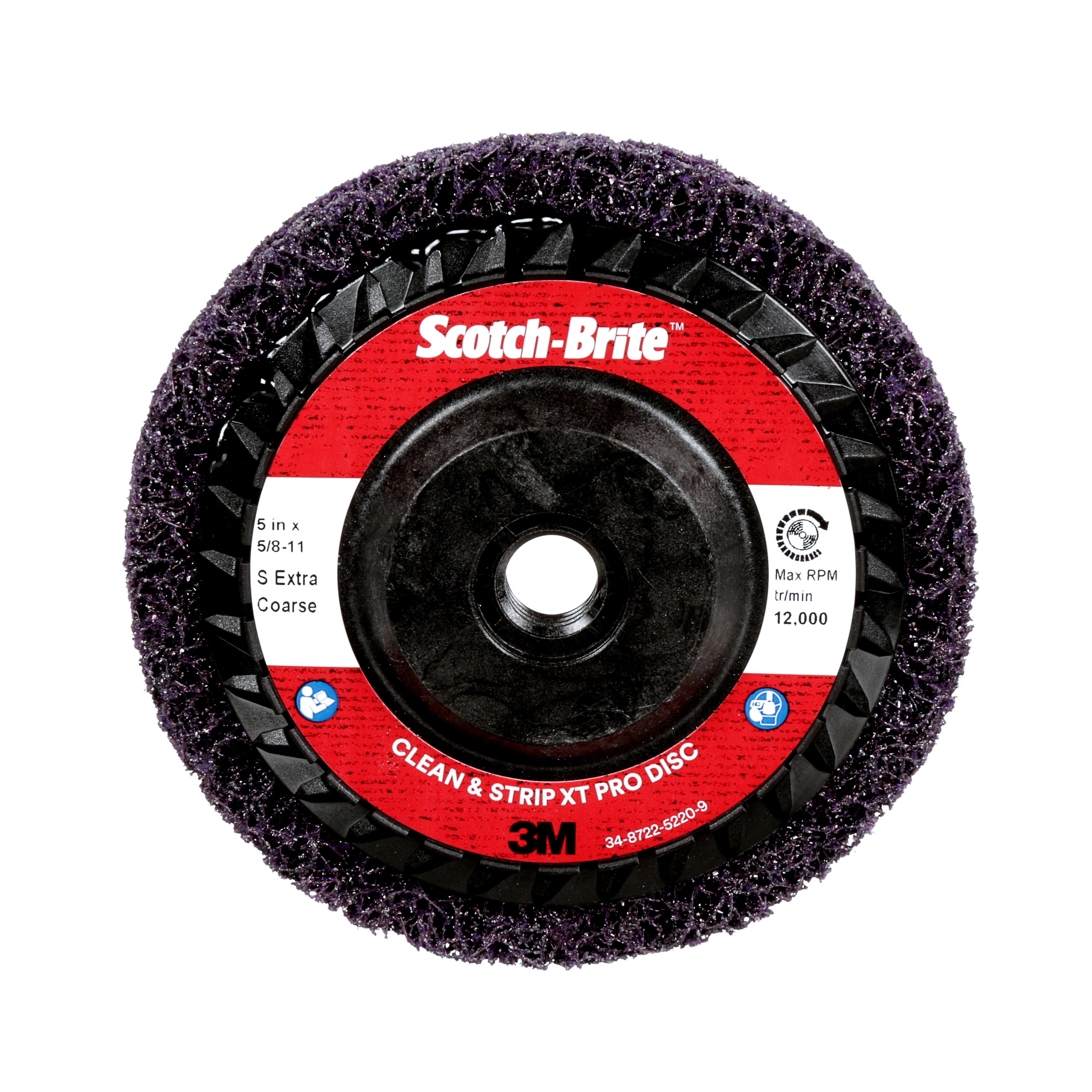 Scotch-Brite&trade; 7100175474 XO-DC Disc, 7 in Dia Disc, Extra Coarse Grade, Silicon Carbide Abrasive, Non-Woven Backing