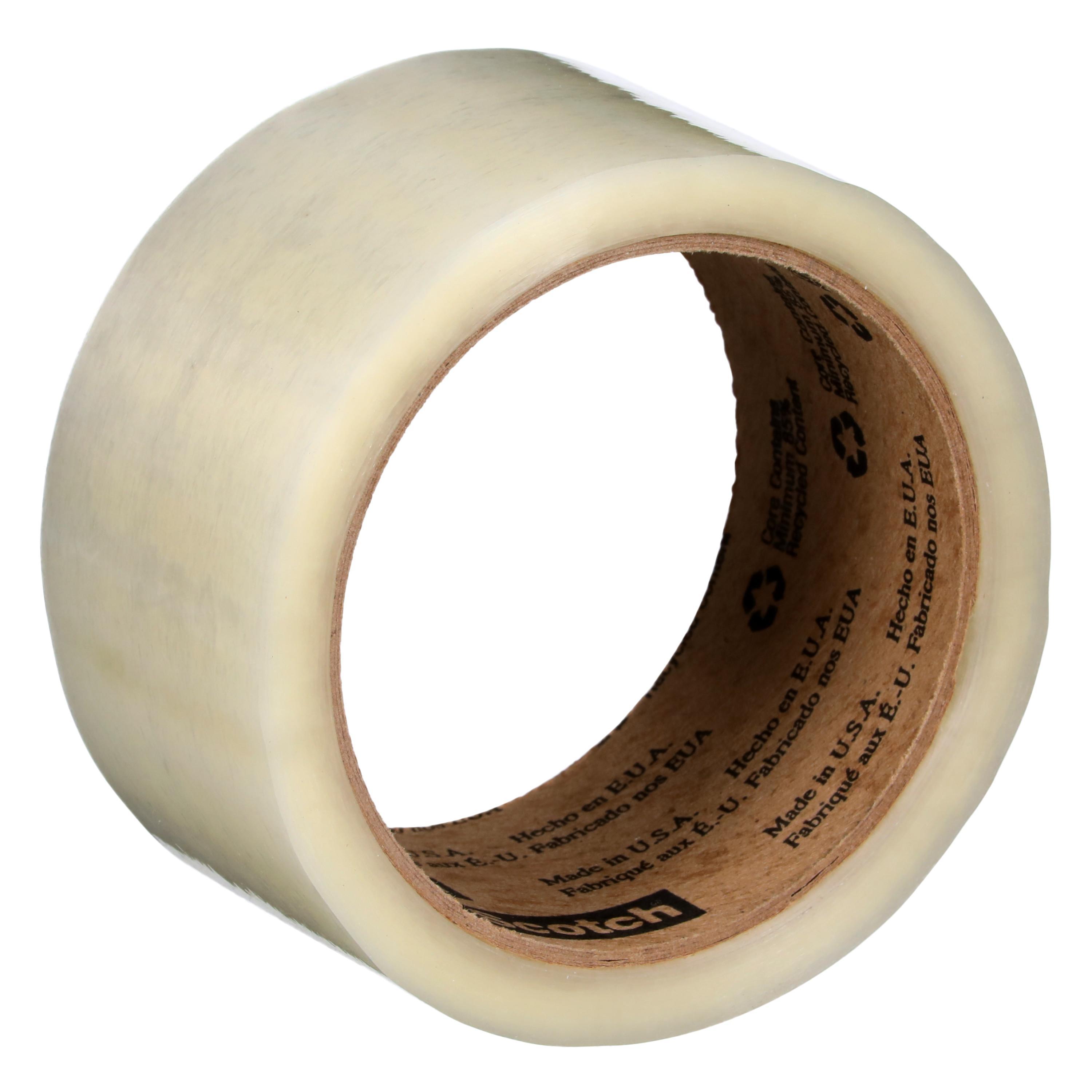 Scotch&reg; 7100288624 371+ High Tack Tape, 1000 yd L 1.88 in W, 2.5 mil THK, Polypropylene Film Backing, Transparent