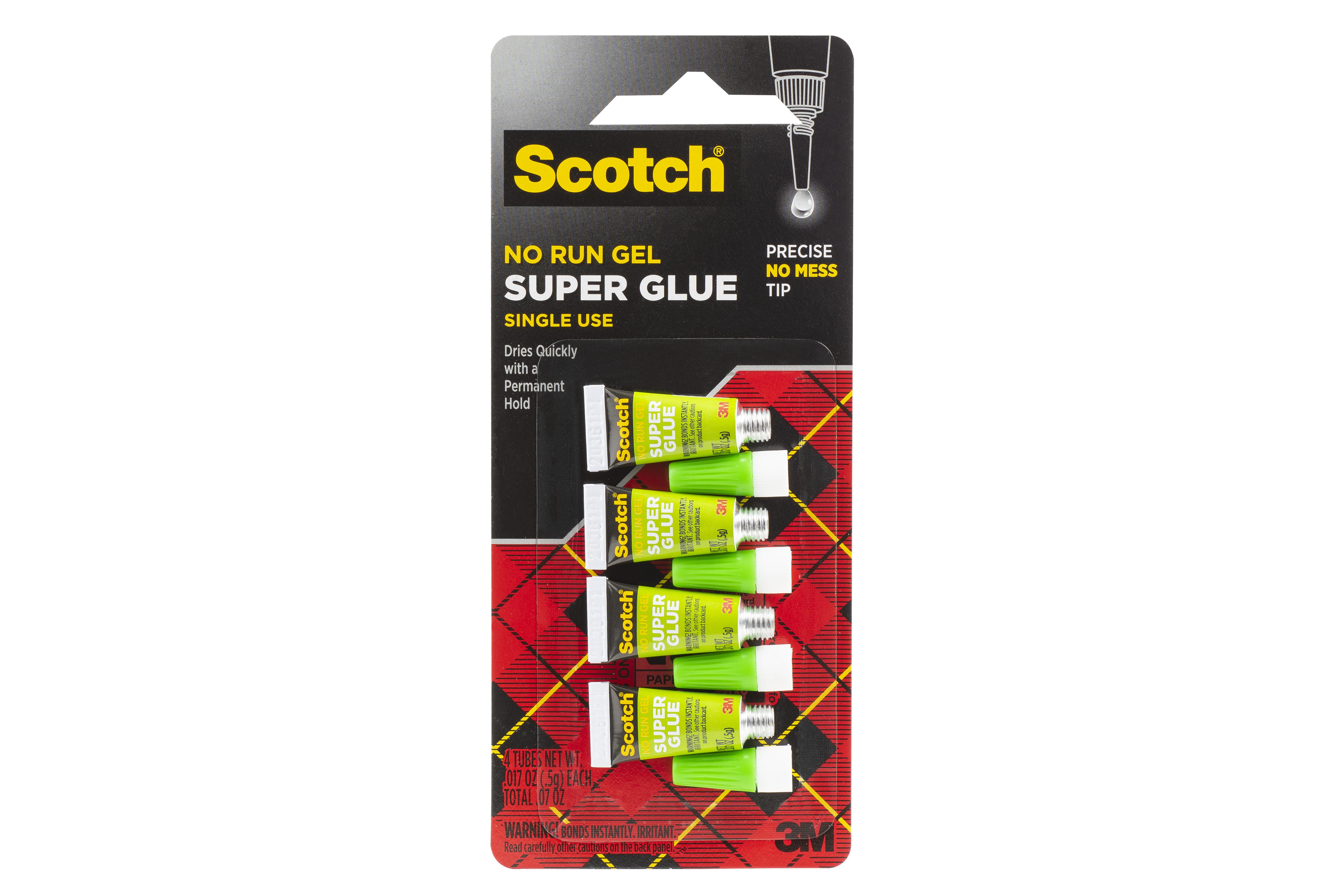 Gorilla&reg; 7805002 Instant Bonding Super Glue, 15 g Bottle, Liquid, White Water/Straw Color, 1.1