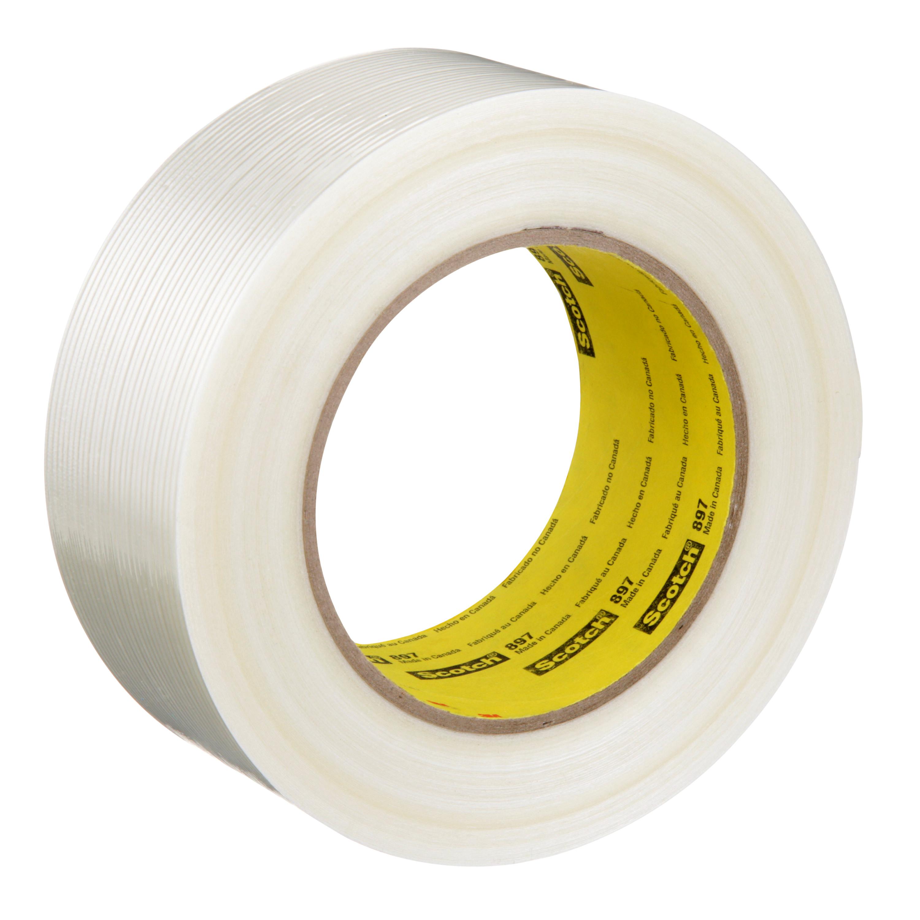 3M&trade; 7100132440 1339 Electrical Filament Tape, 6.5 mil THK, Acrylic Adhesive, Solvent Resistant Backing