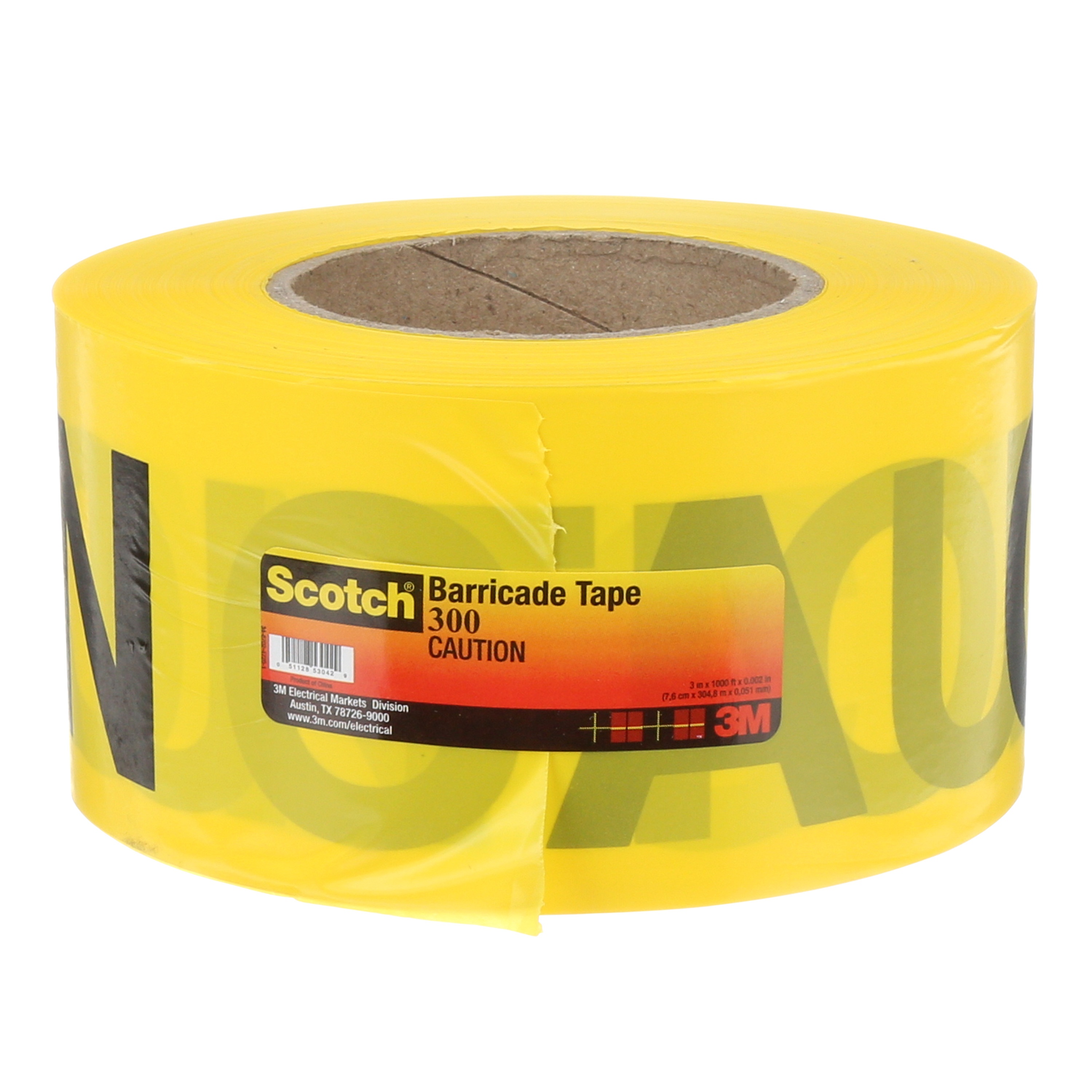3M&trade; 7000028955 Safety Stripe Warning Tape, Black/Yellow, 36 yd L x 2 in W, Rubber/Vinyl