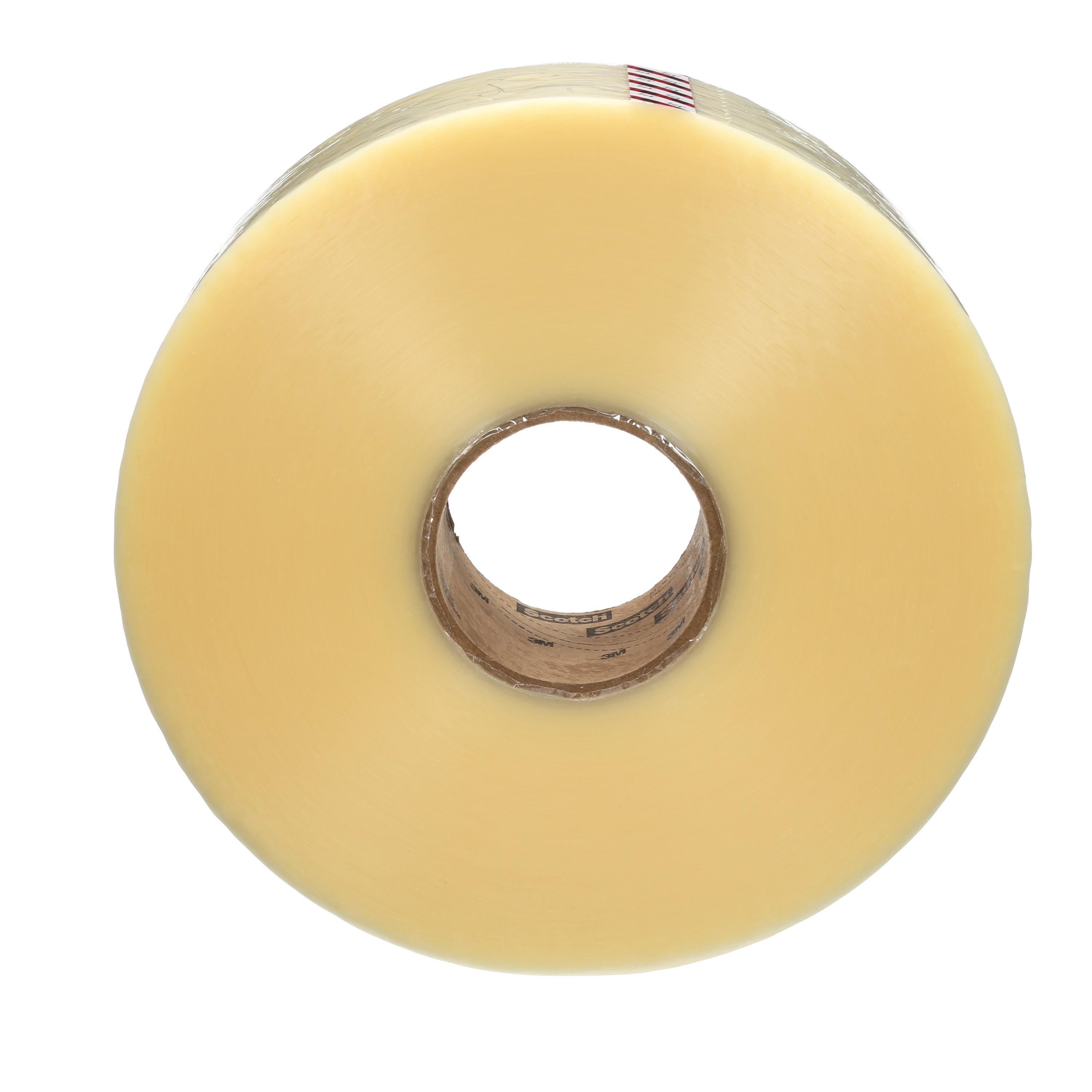 Scotch&reg; 7000136741 371 Box Sealing Tape, 1000 yd L 2.83 in W, 1.8 mil THK, Polypropylene Film Backing, Transparent