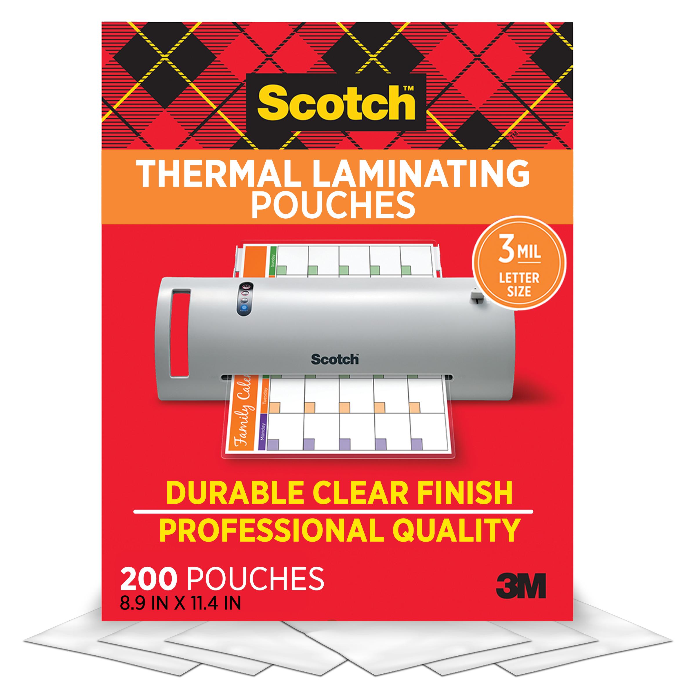 3M LAMINATING POUCHES LETTER 5MIL THERMAL 100/BOX