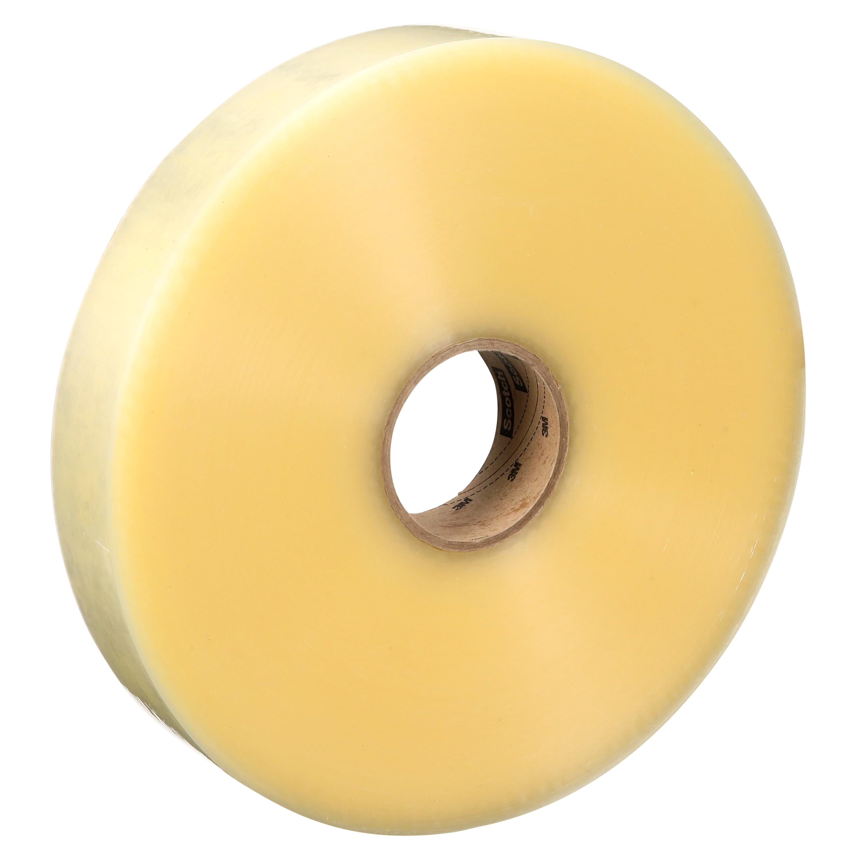 Scotch&reg; 7000001198 Superior Performance Sealing Tape, 50 m L 72 mm W, 3.1 mil THK, Synthetic Rubber Adhesive, Polypropylene Backing, Transparent