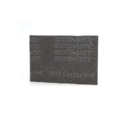 product Scotch-Brite™ Blending Hand Pad 7446B, HP-HP, SiC Medium, Gray, 6 in x 9 in, 40 ea/Case