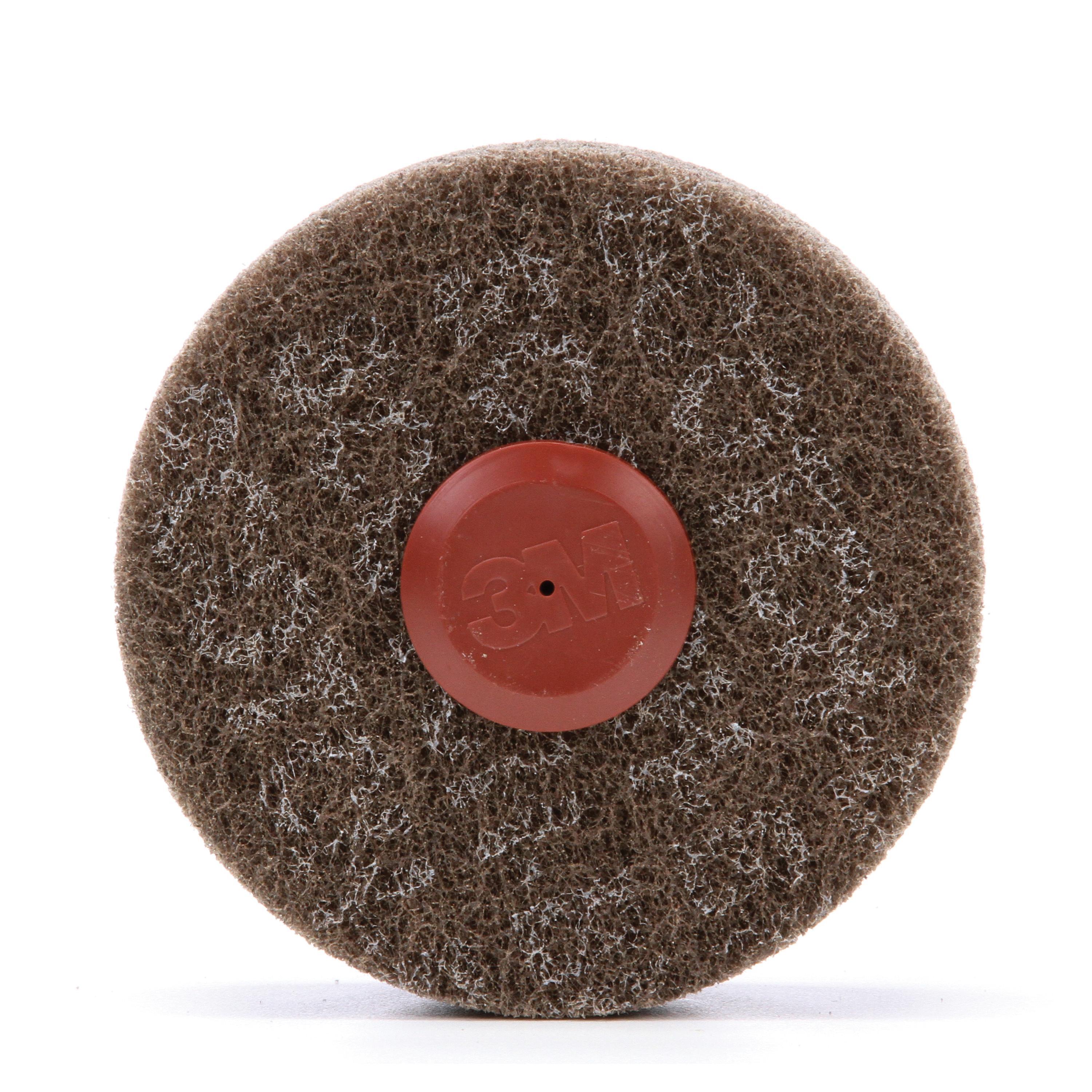 product Scotch-Brite™ Cut and Polish Disc D5, 3 in x 1-1/4 in x 1/4 in A MED, 10 ea/Case