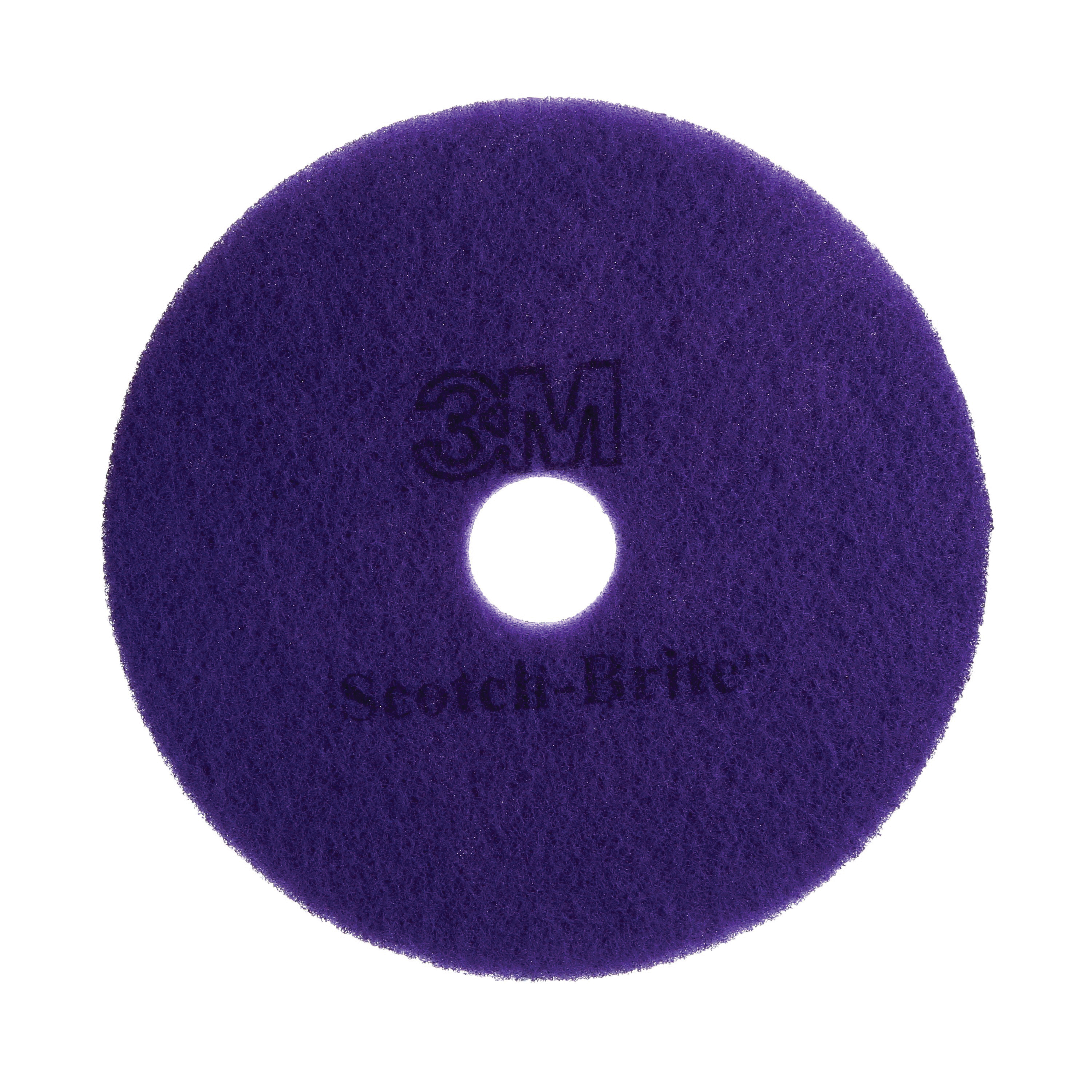 3M™ 048011-08410 Round Non-Woven Cleaner Pad, 17 in, 175 to 600 rpm Speed, Nylon/Polyester Fiber, Blue
