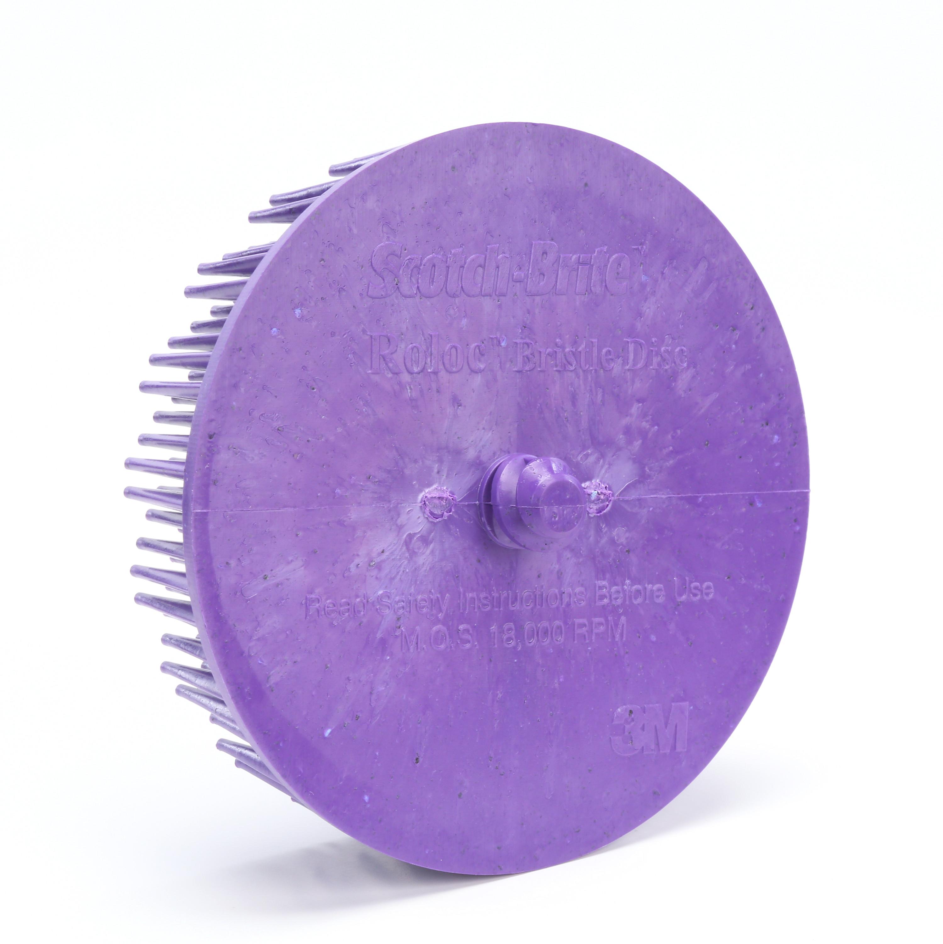 Nylox&reg; 85816 Crimped Composite Back Round Straight Disc Brush, 4 in Dia Brush, 7/8 in Center Hole, 0.04 in Dia Filament/Wire, Silicon Carbide Fill