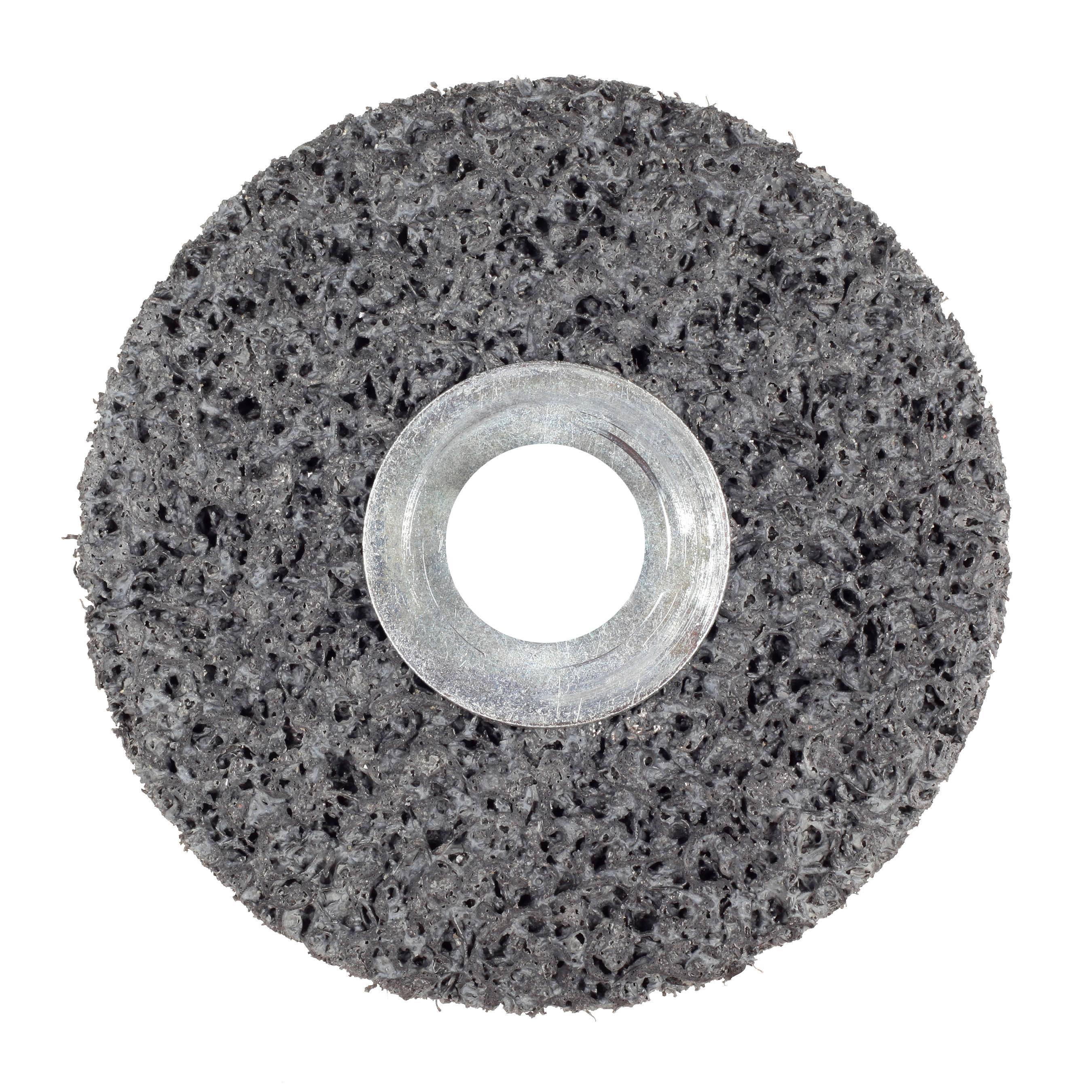 Scotch-Brite&trade; 7000000651 Clean and Strip Unitized Wheel, 8 in Dia Wheel, 1 in Center Hole, 1 in W Face, Extra Coarse Grade, Silicon Carbide Abrasive