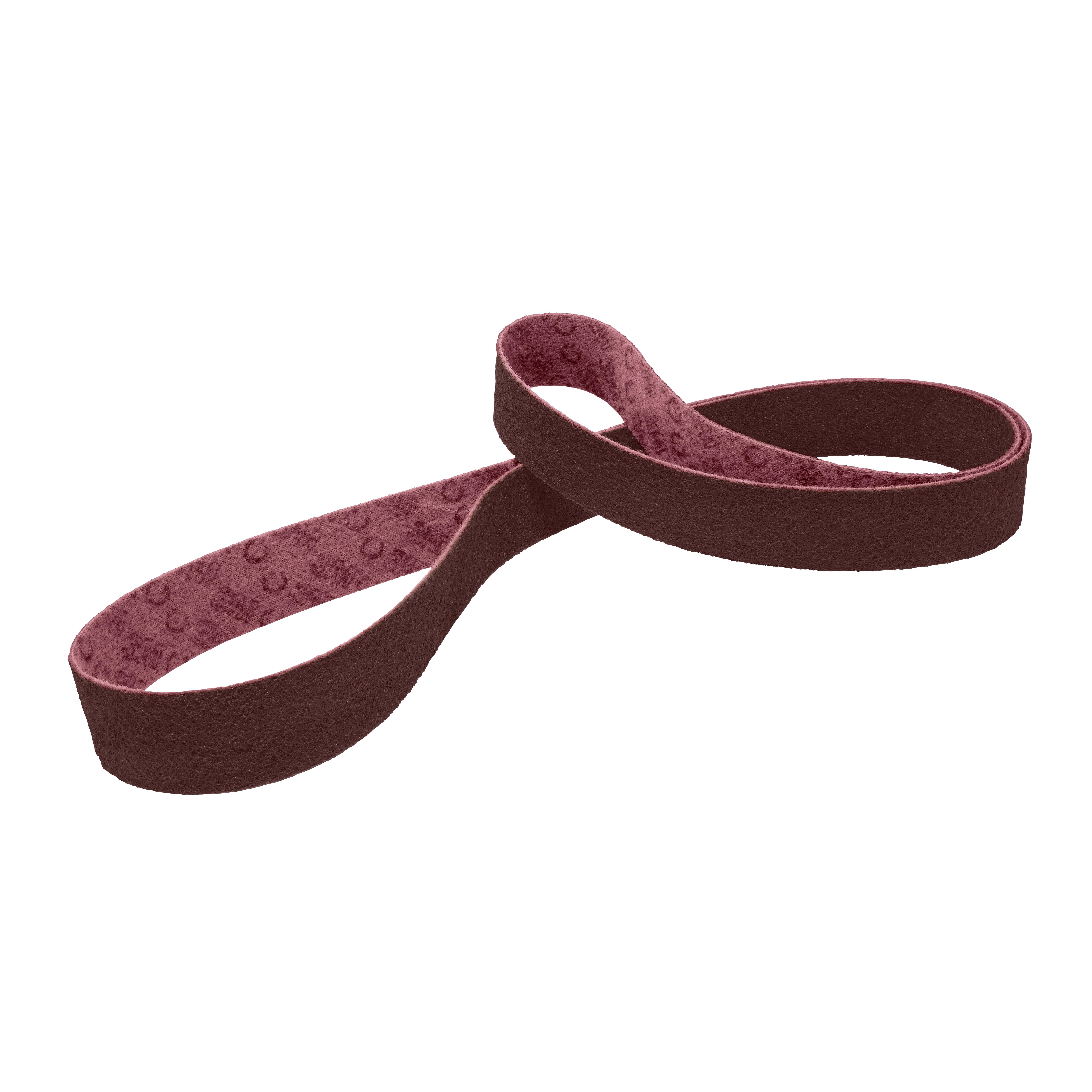 Scotch-Brite&trade; 7100013611 SC-BF Film Backed Belt, Very Fine Grade, Aluminum Oxide Abrasive, Blue