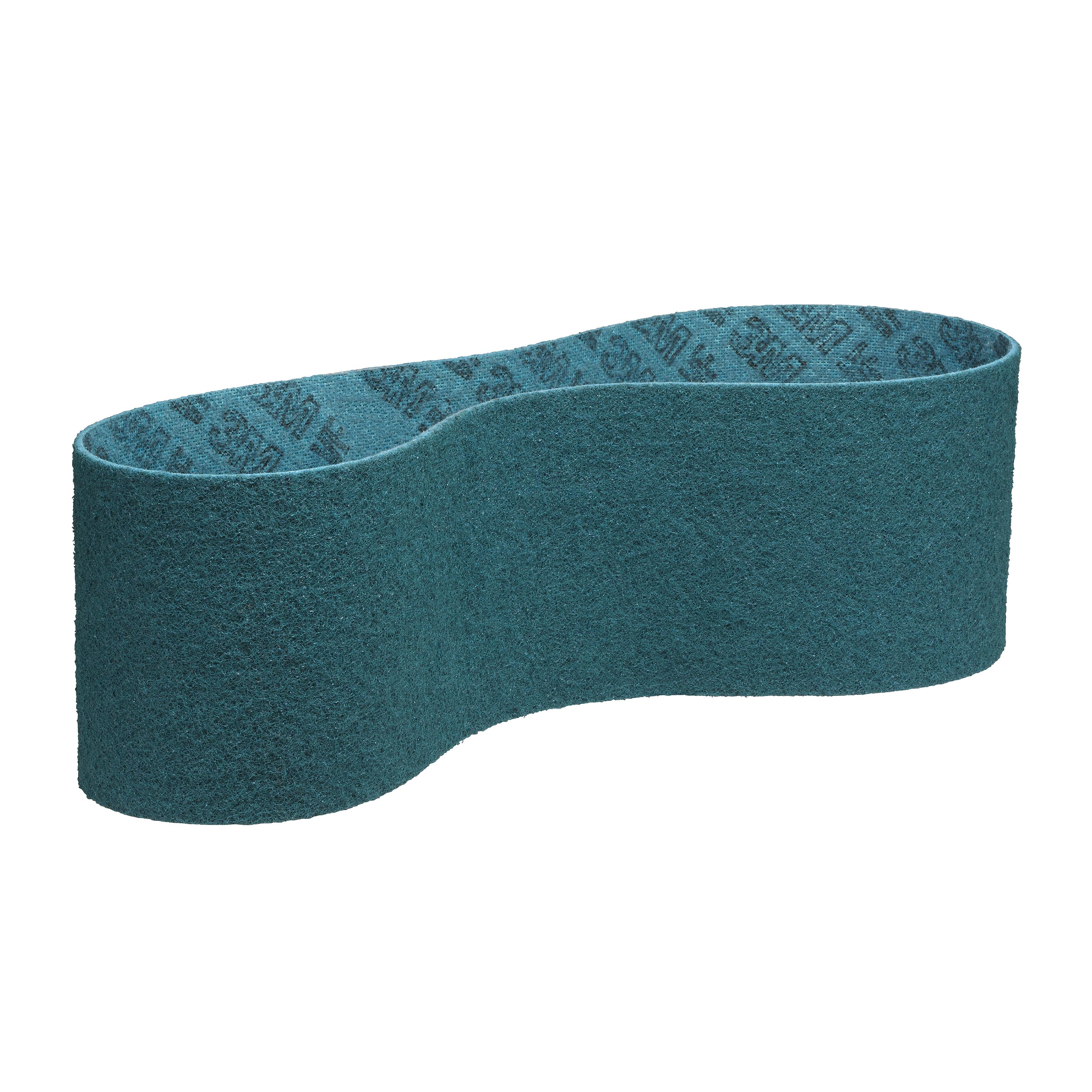 Norton® Bear-Tex® Rapid Prep™ 66623333416 Benchstand Flex Low Stretch Narrow Regular Surface Conditioning Non-Woven Abrasive Belt, 2 in W x 60 in L, Coarse Grade, Aluminum Oxide Abrasive, Brown