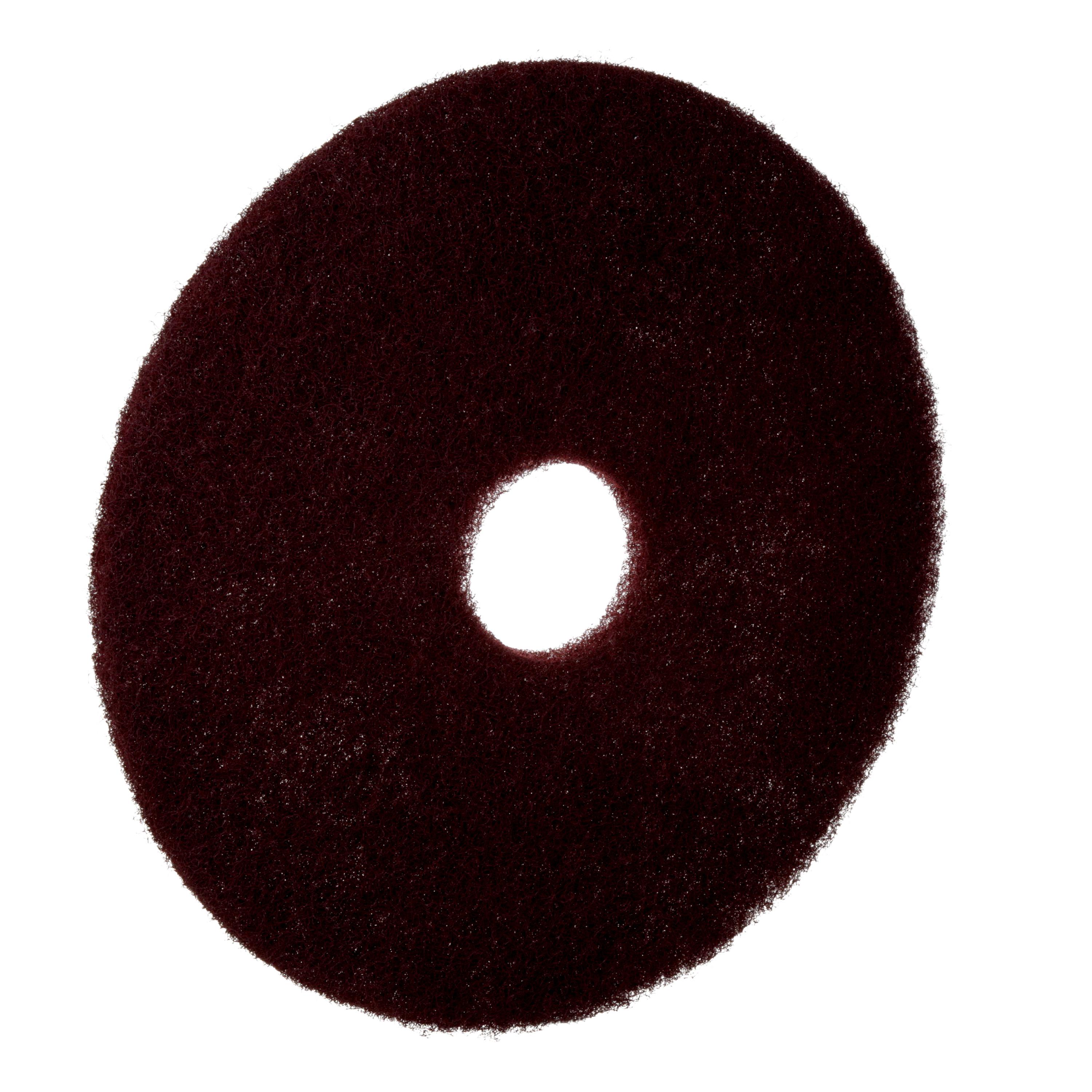 3M™ 048011-08382 Round Non-Woven Stripping Pad, 20 in, 175 to 600 rpm Speed, Nylon/Polyester Fiber, Black