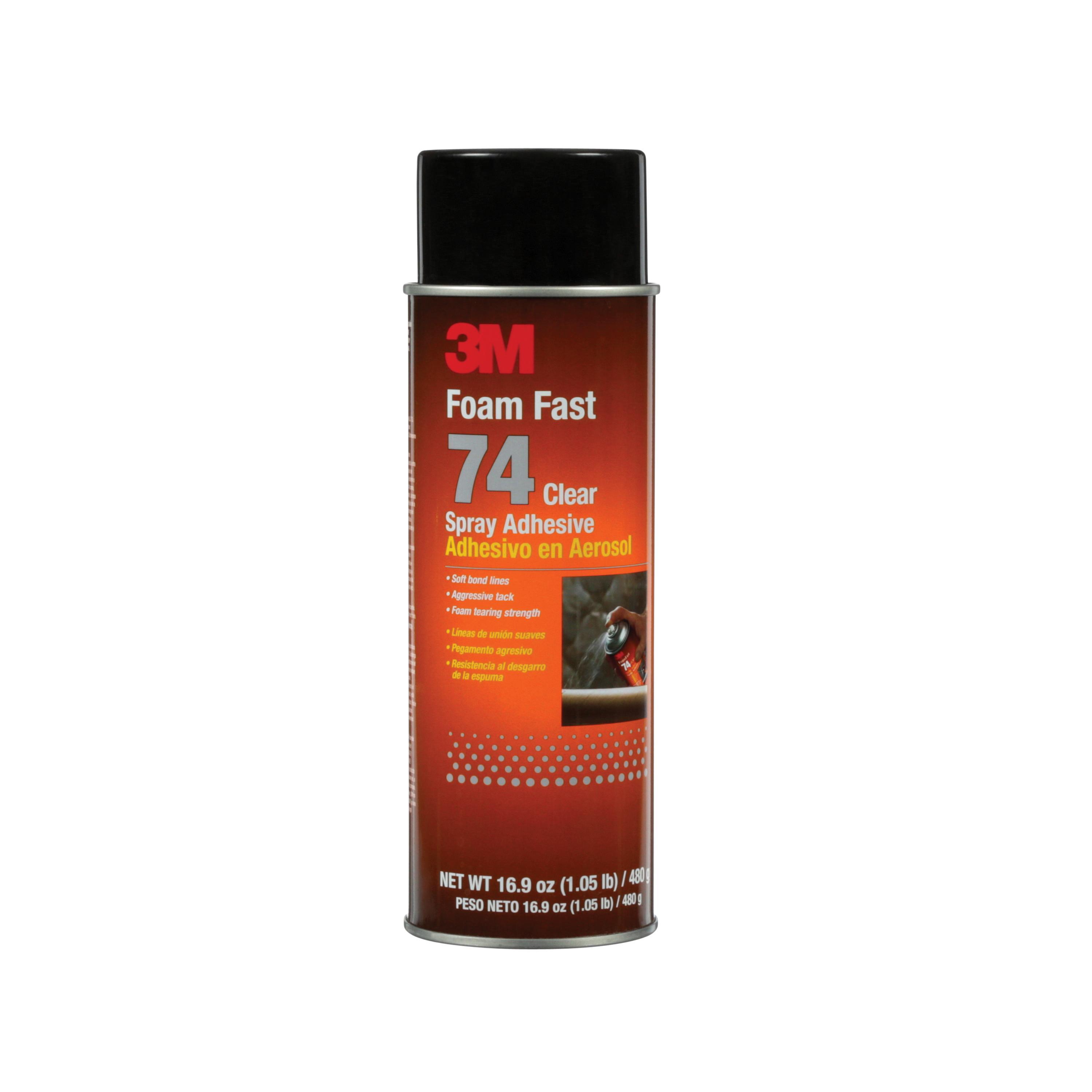 product 3M™ Foam and Fabric Spray Adhesive 24, Orange, 16 fl oz Can (Net Wt 13.8 oz), 12/Case, NOT FOR SALE IN CA AND OTHER STATES