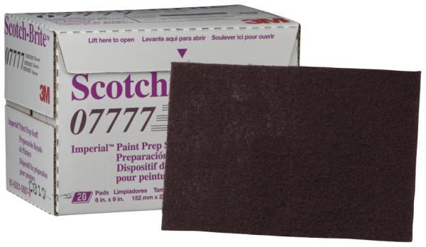3M&trade; HP-HP 6444 Extra Duty Hand Pad, 9 in L, 6 in W W/Dia, Fine Grade, Aluminum Oxide Abrasive