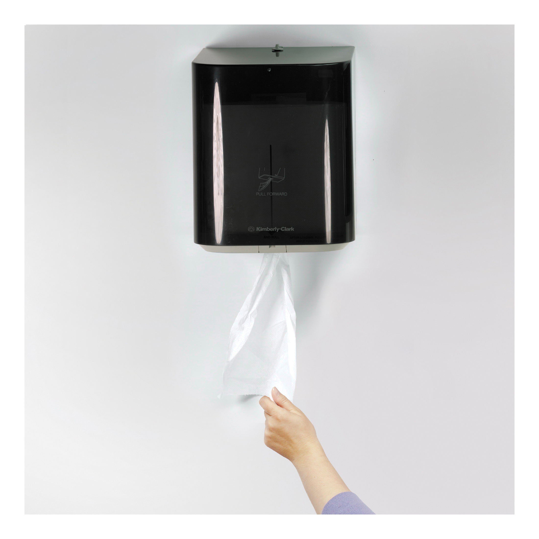 Scott&reg; 01051 Anaerobic Medium Strength Center Pull Towel, 500 Sheets, 1 Plys, Paper, White, 8.8 in W