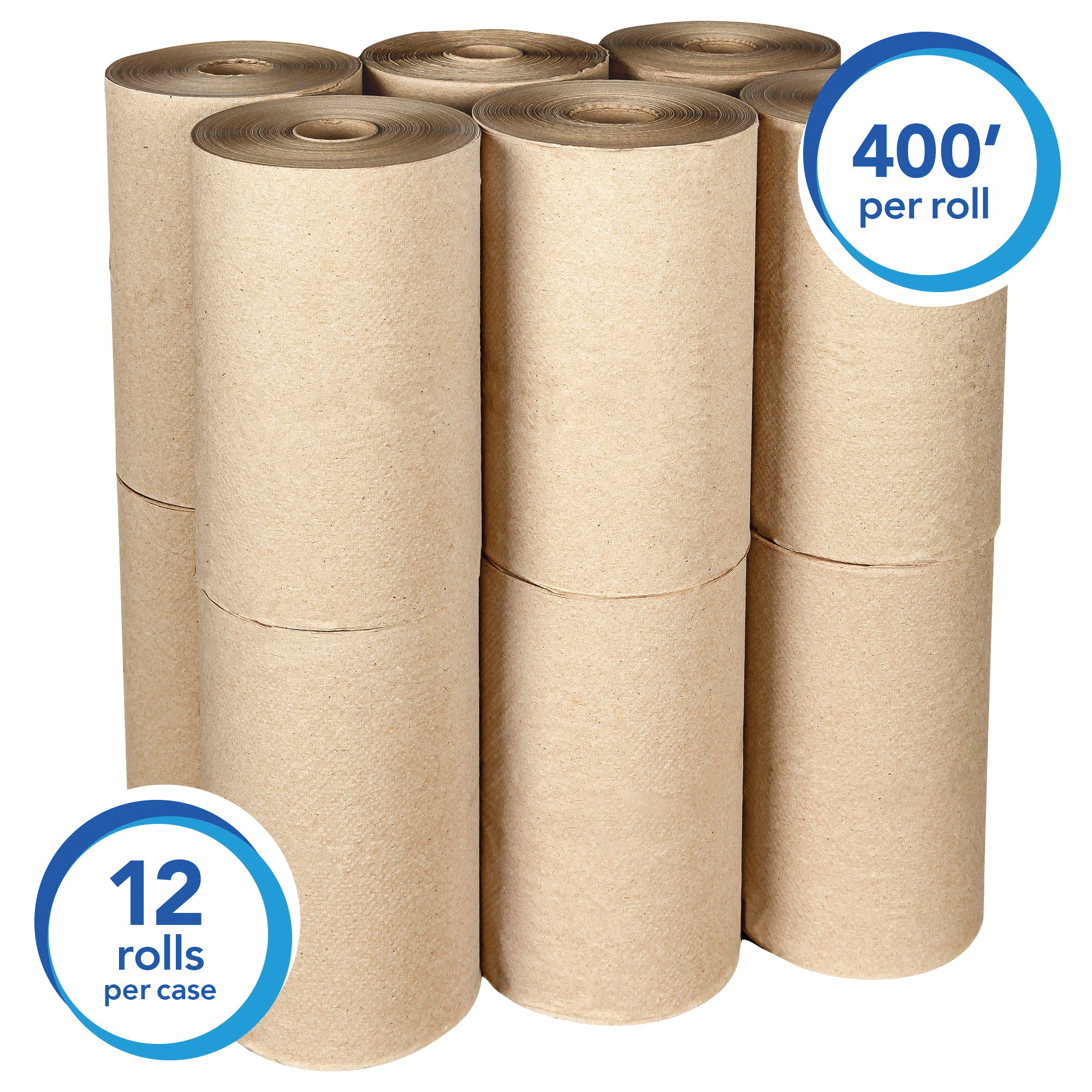 Scott&reg; 02021 Essential&trade; Hard Roll Towel, 5.4 in Dia, 1 Plys, Paper, Natural, 8 in W