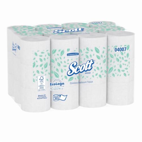 Scott&reg; 07006 JRT Jr. Coreless Bathroom Tissue, 2 Plys, Fiber