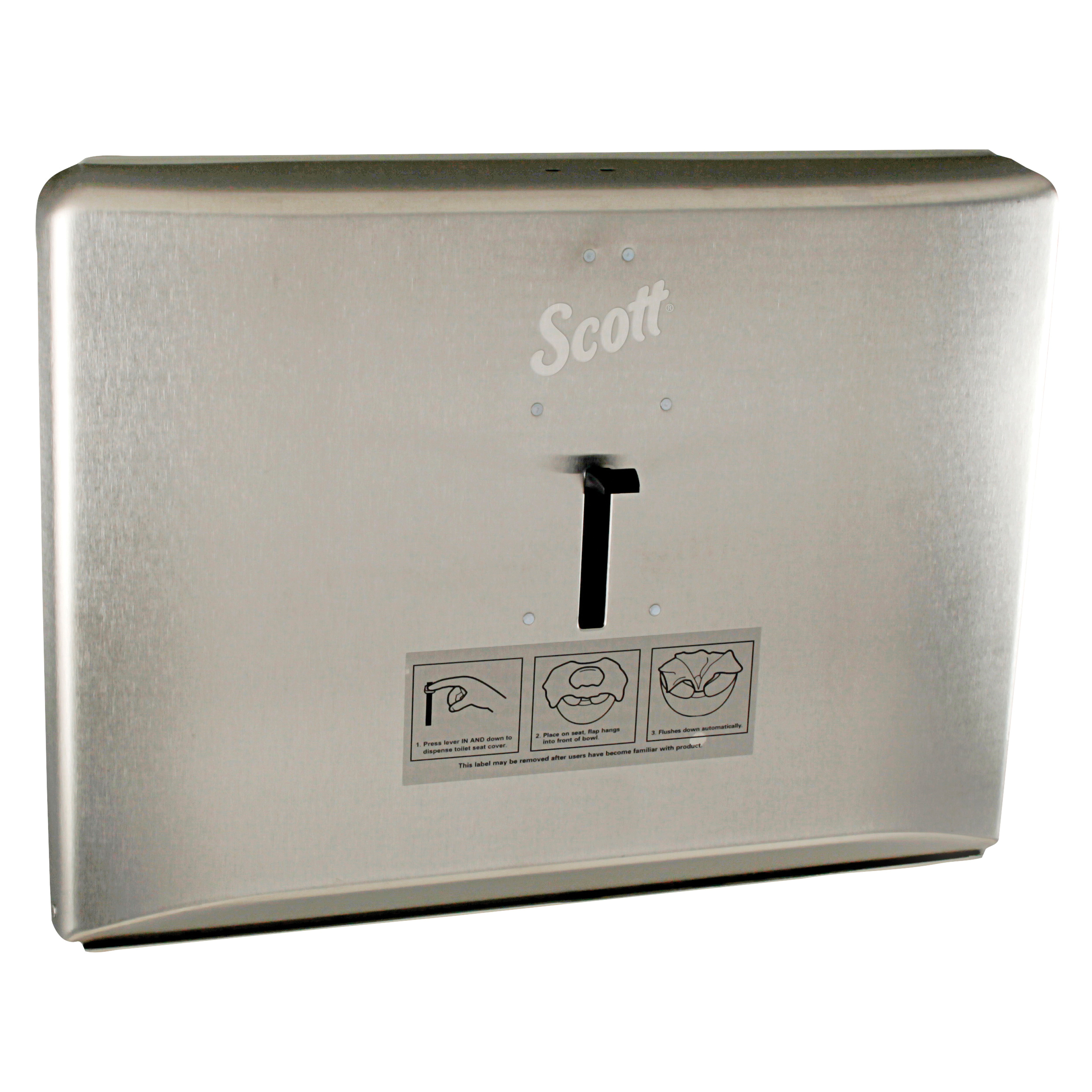 Scott® 09506 INSIGHT* Toilet Seat Cover Dispenser, 13-1/4 in OAL, Wall Mount, Plastic, Domestic